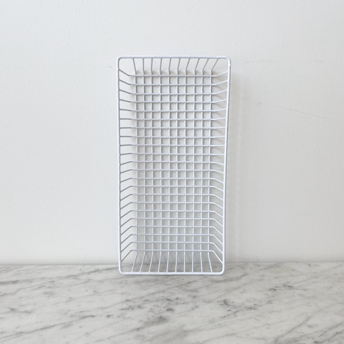 Wire Grid Storage Basket Tray