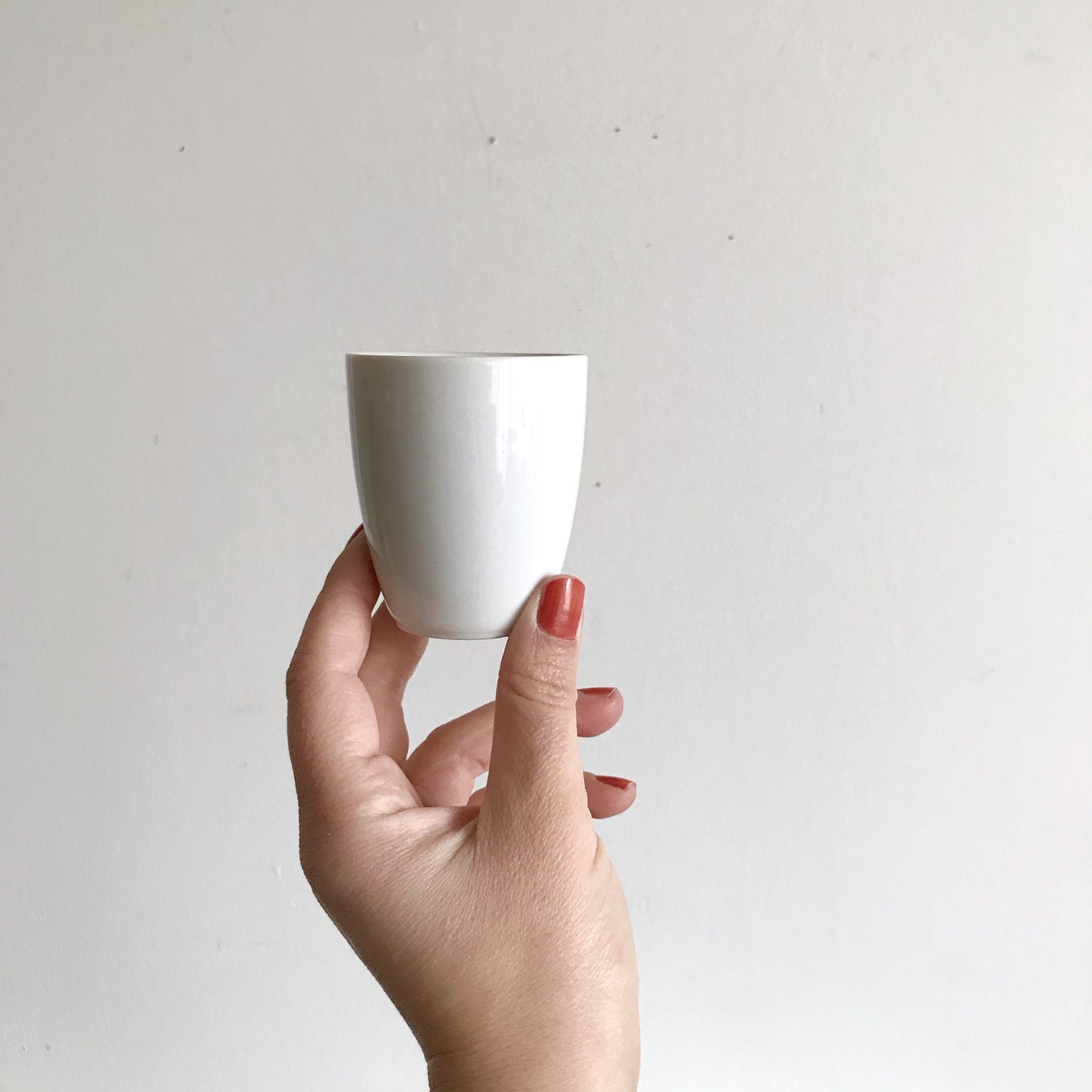 Simple Porcelain Espresso Cups, Set of 5