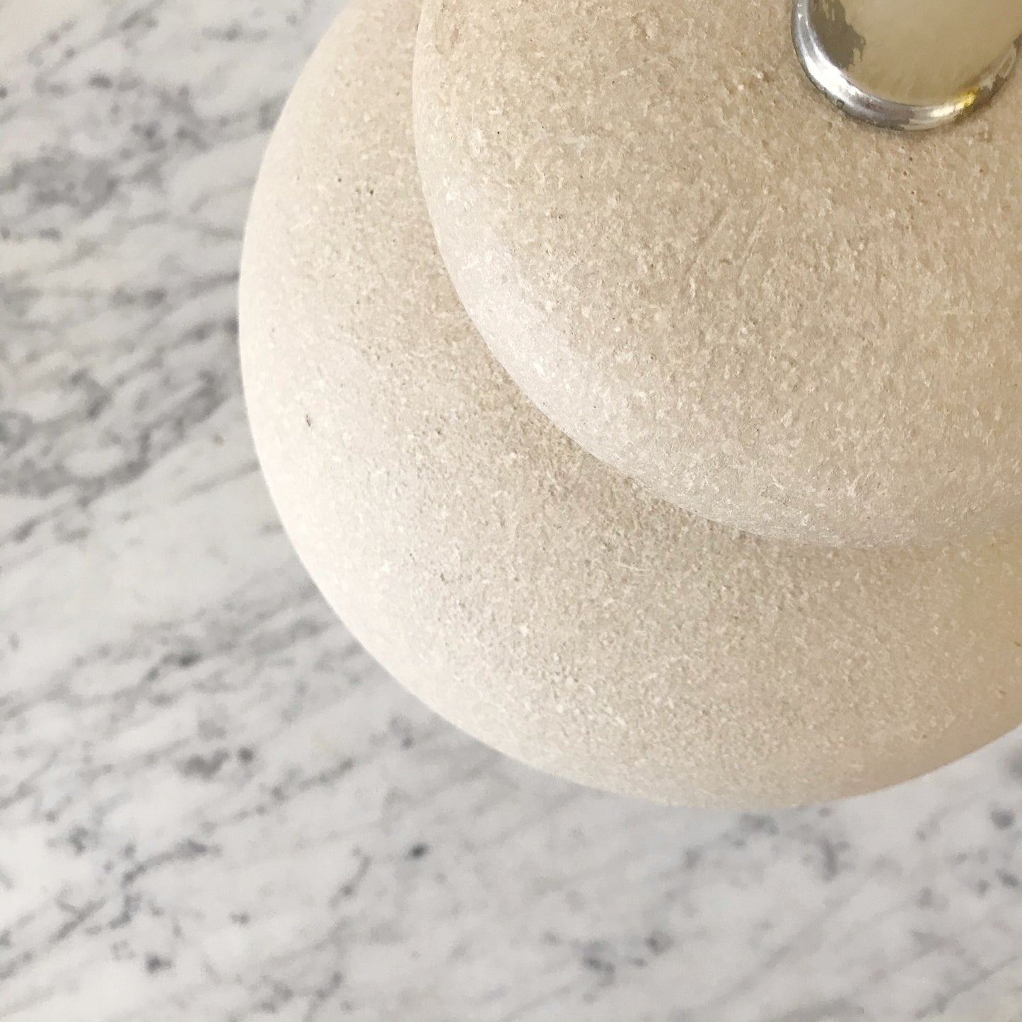 Vintage Minimal Ceramic Table Lamp, Matte Ivory