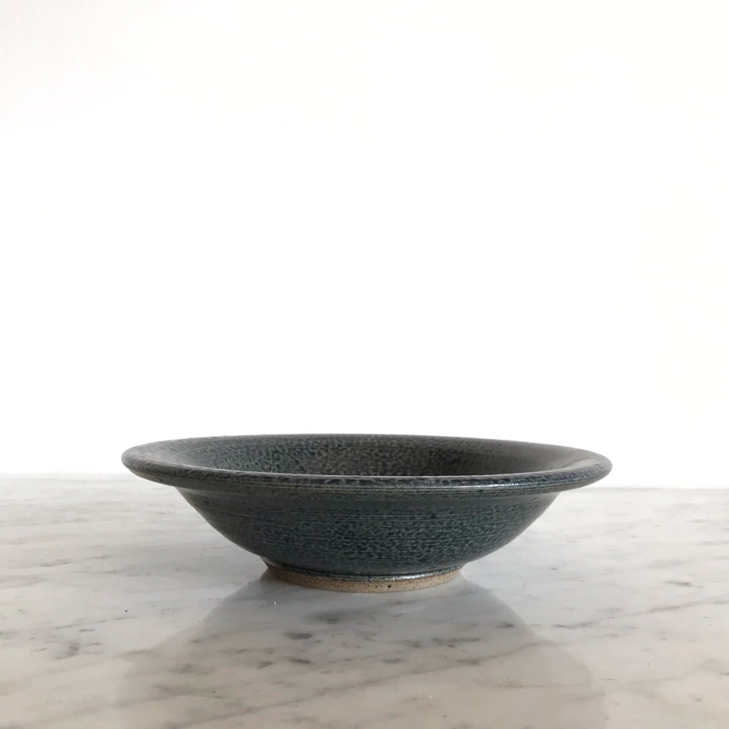 Blue Textured Pottery Bowl