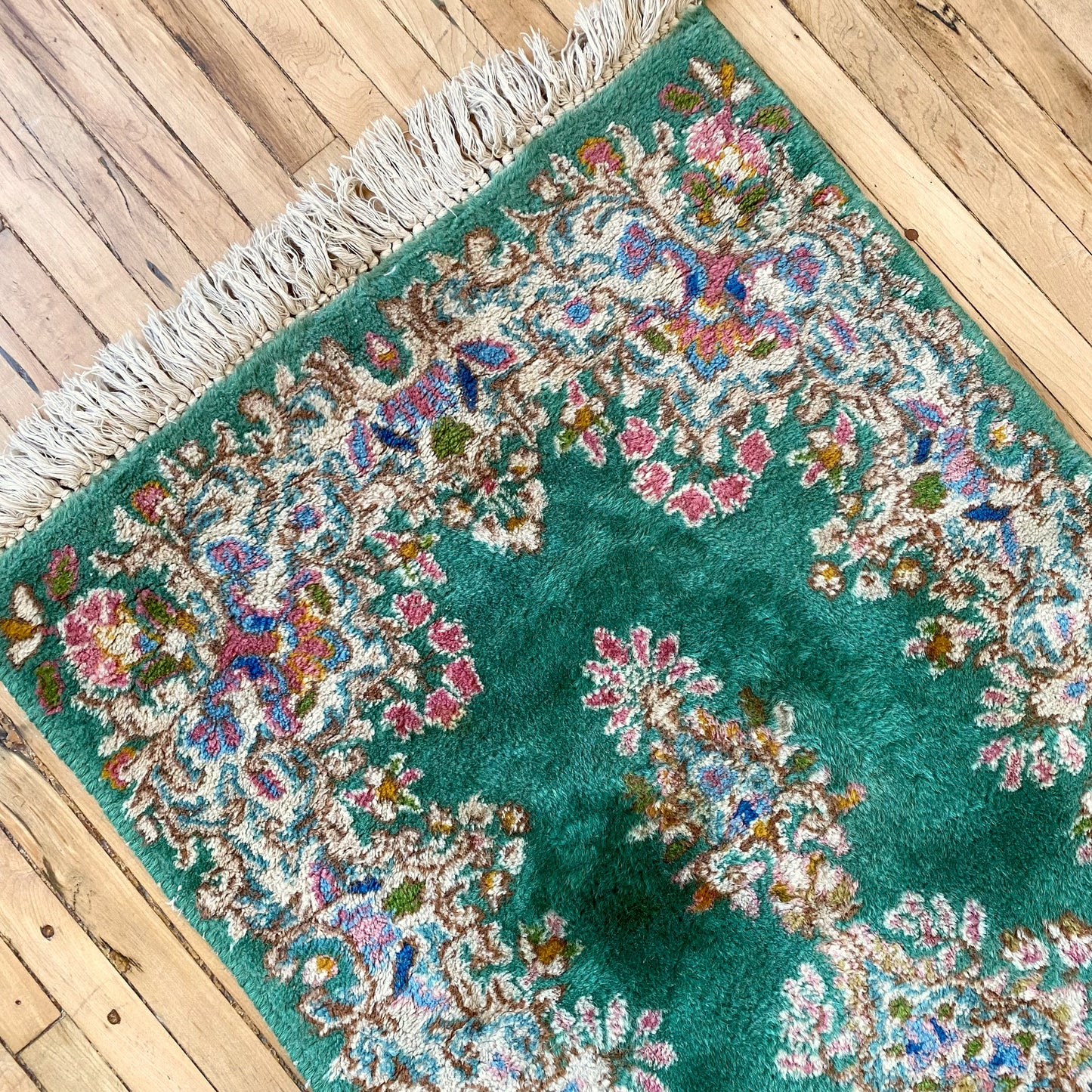 Vintage Hand-knotted Oriental Rug (24” x 49”)