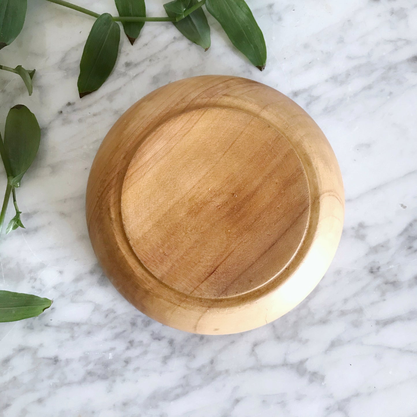 Vintage Turned Wooden Bowl, 6”