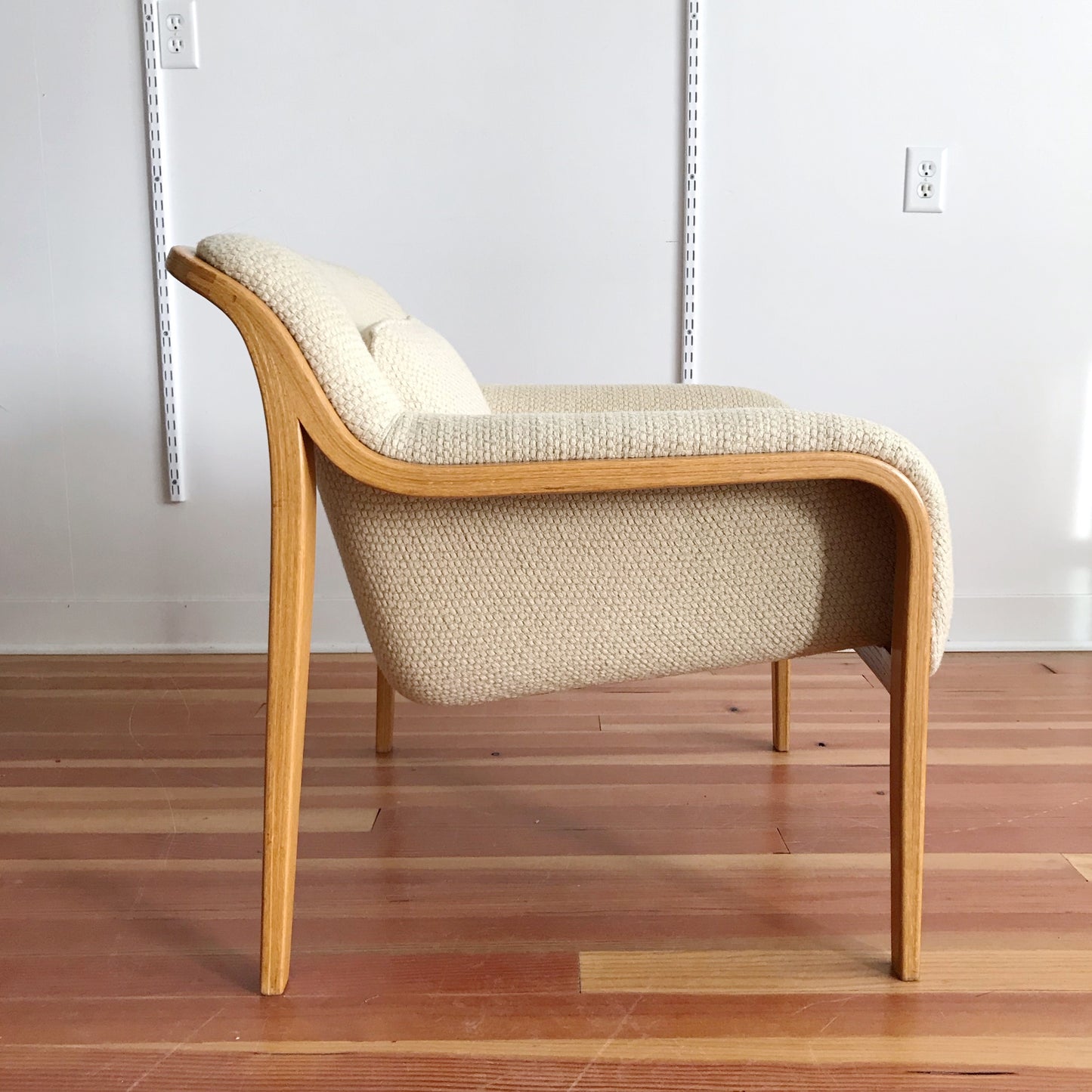Vintage 1970’s Knoll Bent Wood Armchair by Bill Stephens