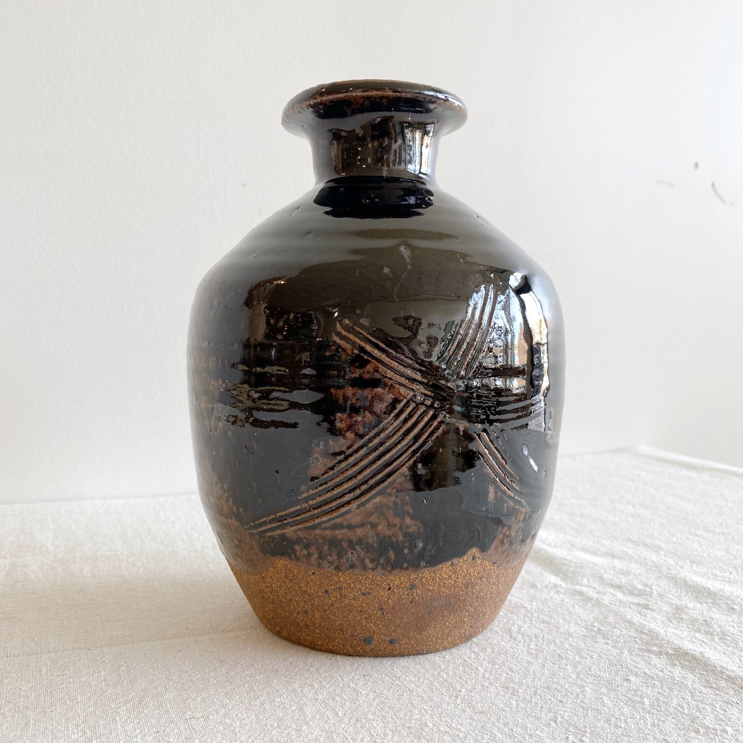 Vintage Studio Pottery Vase, 8.25”