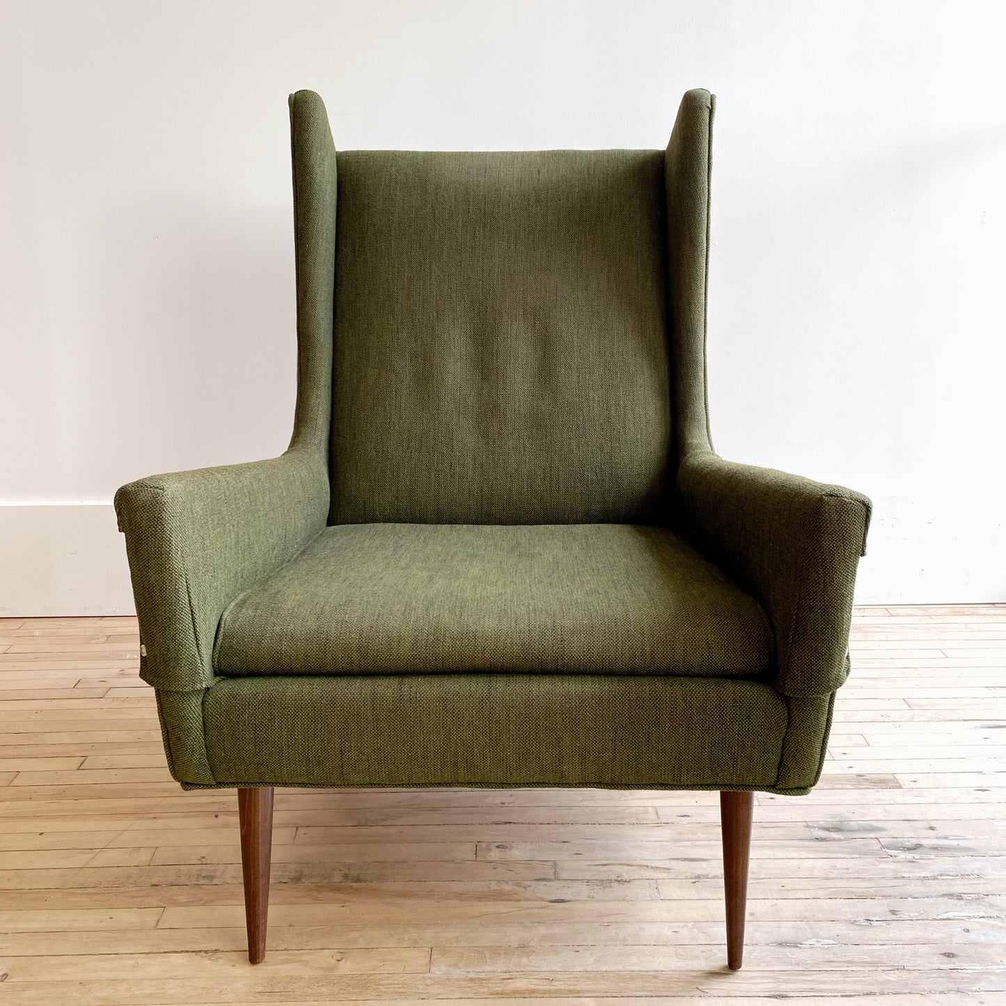 Vintage MCM Selig Wingback Arm Chair