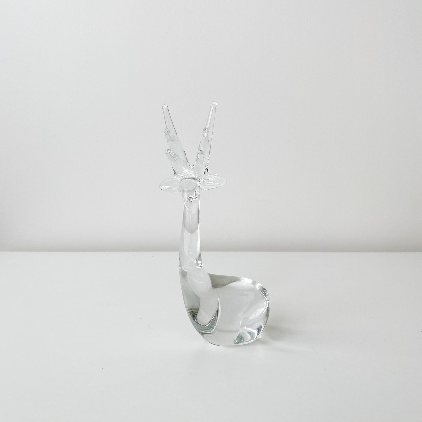 Vintage Glass Gazelle, 8.25”