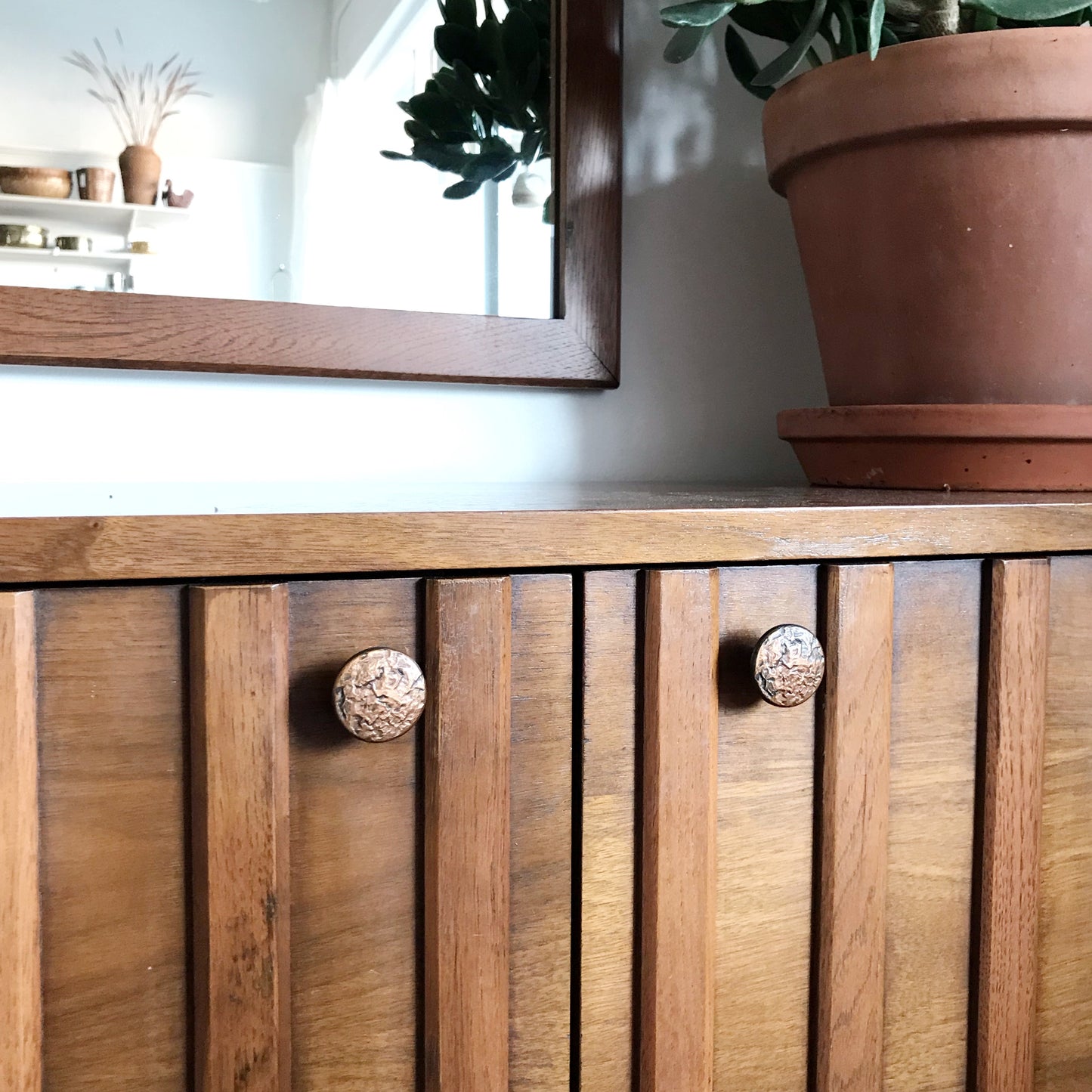 Vintage Modern Cabinet and Mirror Set