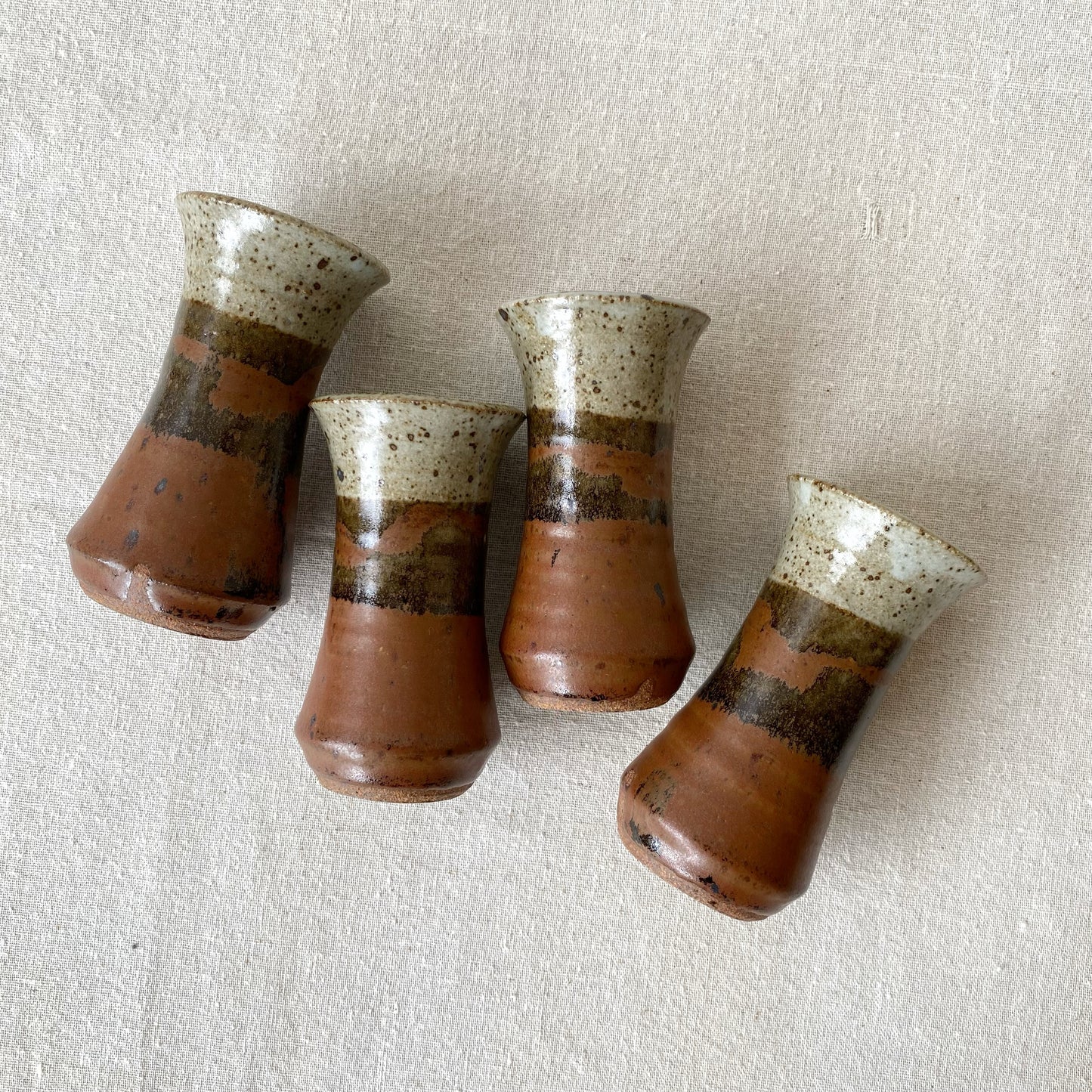 Set of 4 Studio Pottery Cups