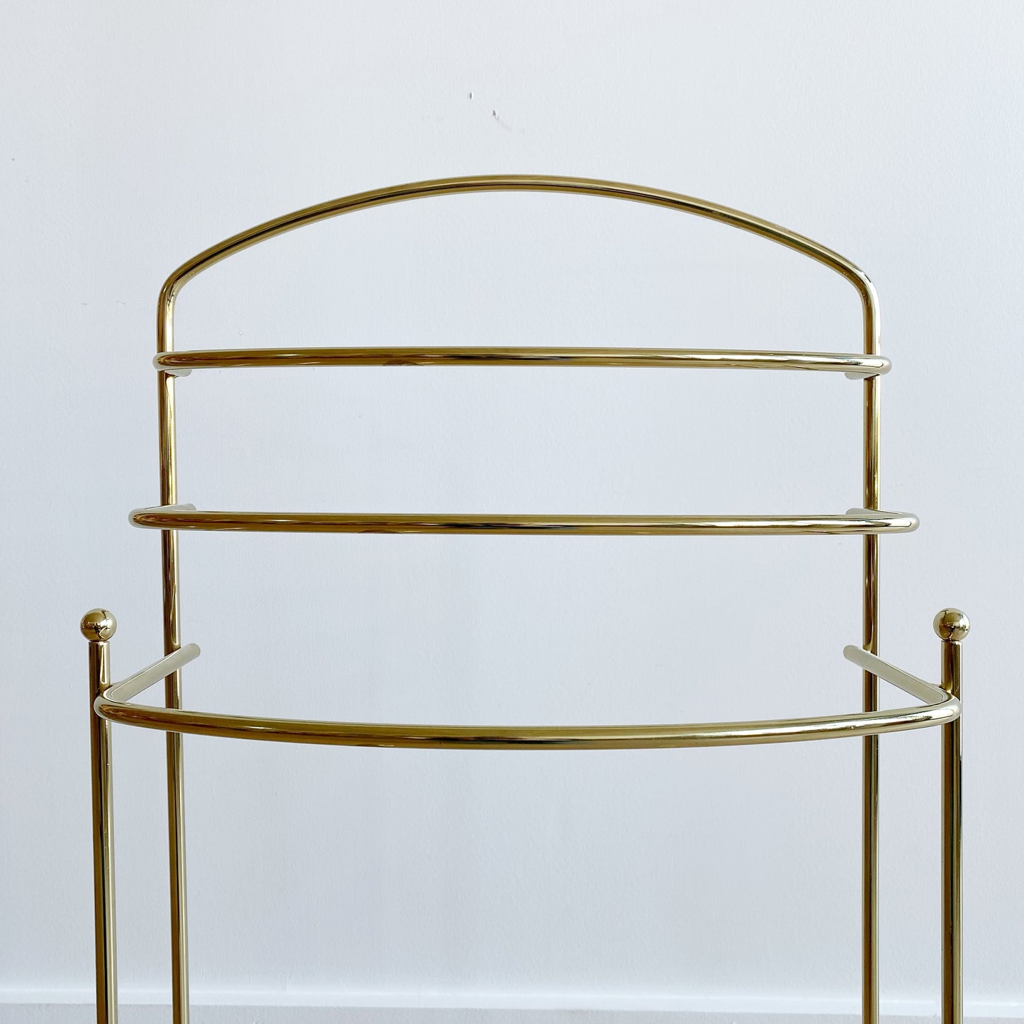 X-Large Vintage Gold Towel Stand