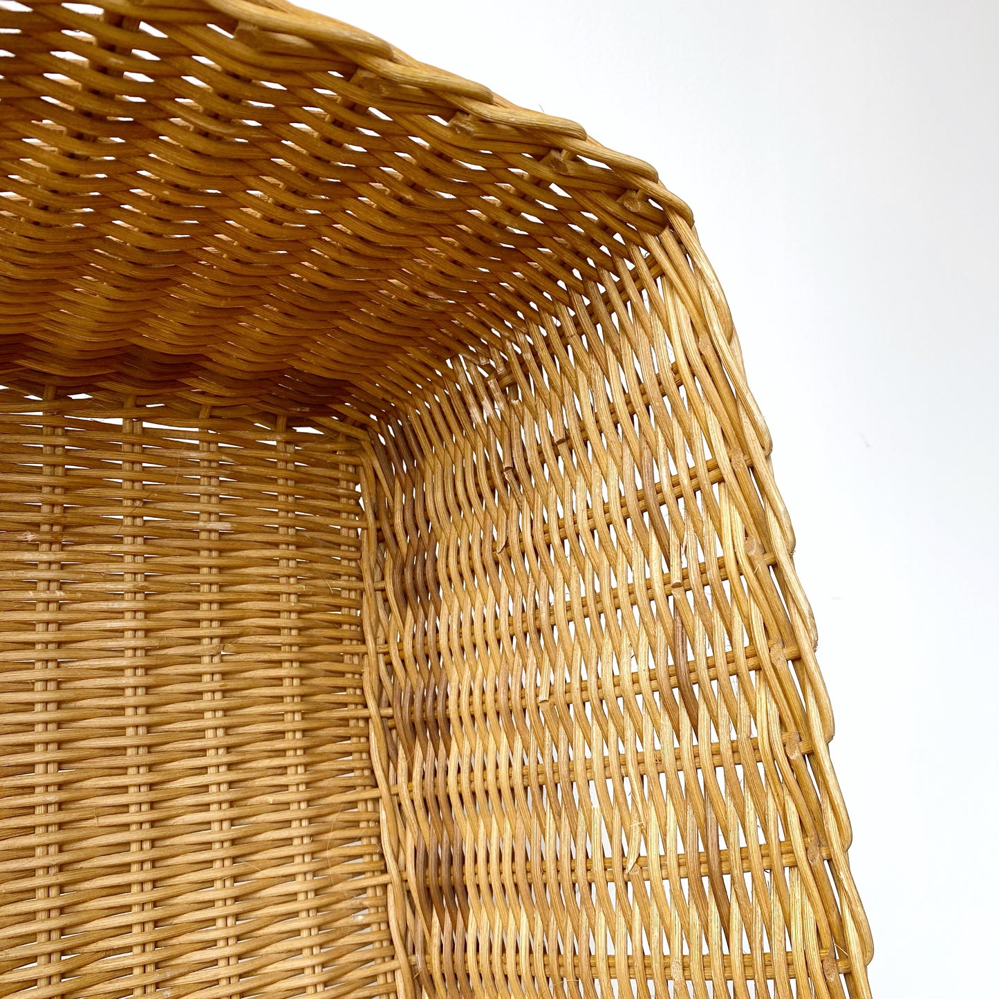 Large Square Wicker Floor Basket