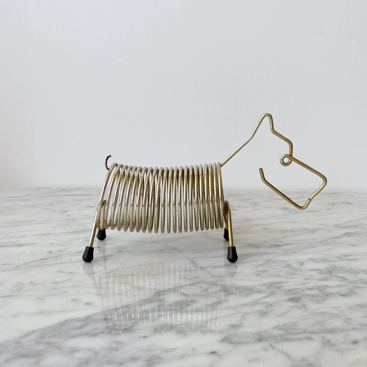Vintage Mid-Century Spiral Dog Letter Sorter