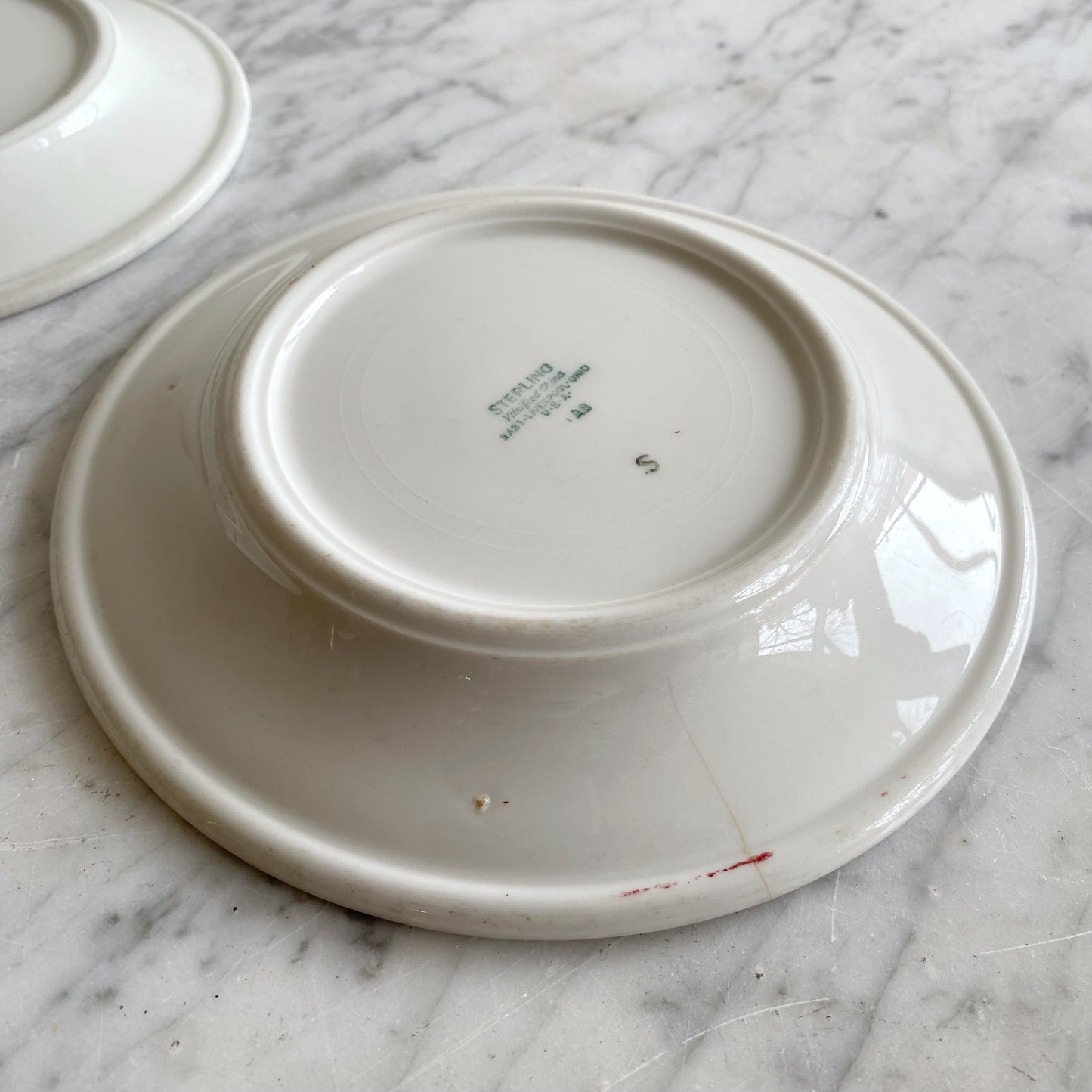 Trio of Vintage "Red Onion" Saucers