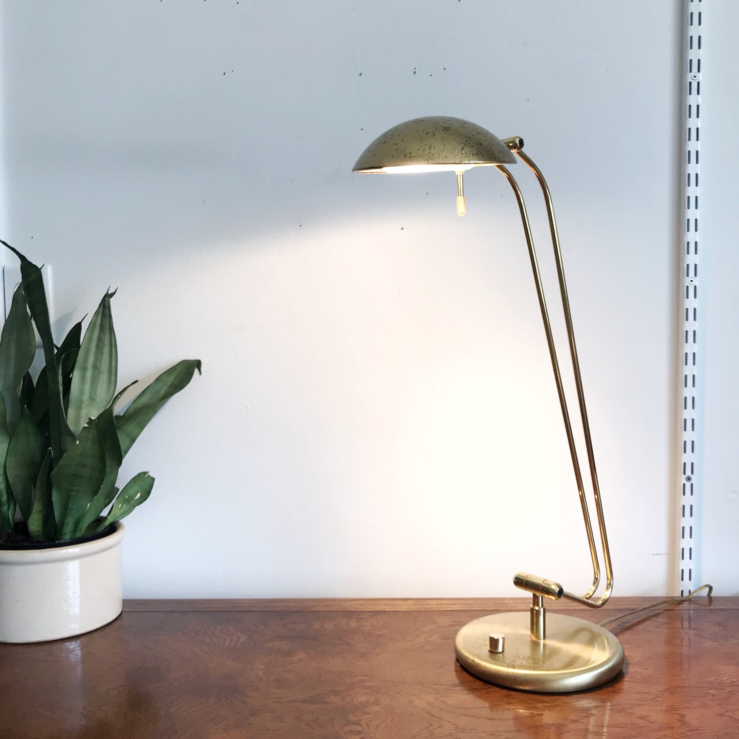 70's Vintage Gold Desk Lamp