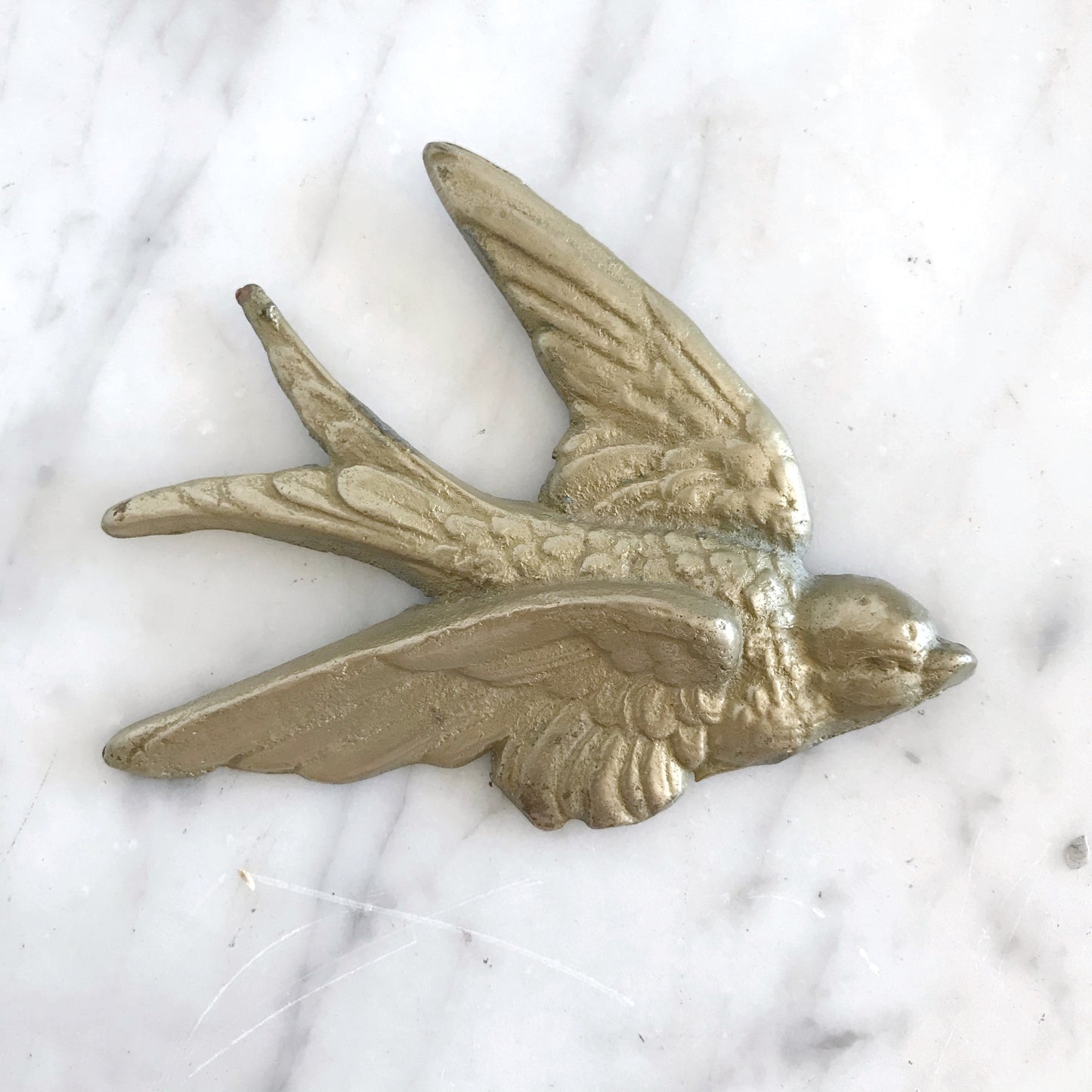 Set of Vintage Brass Sparrows / Wall Decor