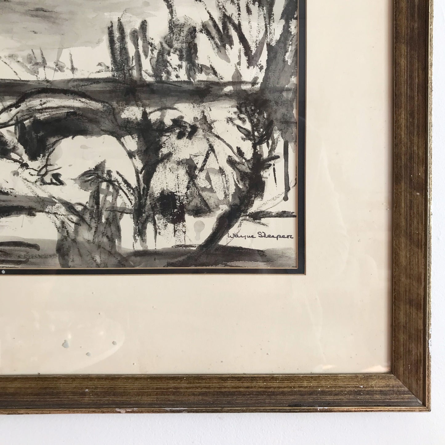 Large-Scale Framed Original Pastel on Paper (28 x 26)