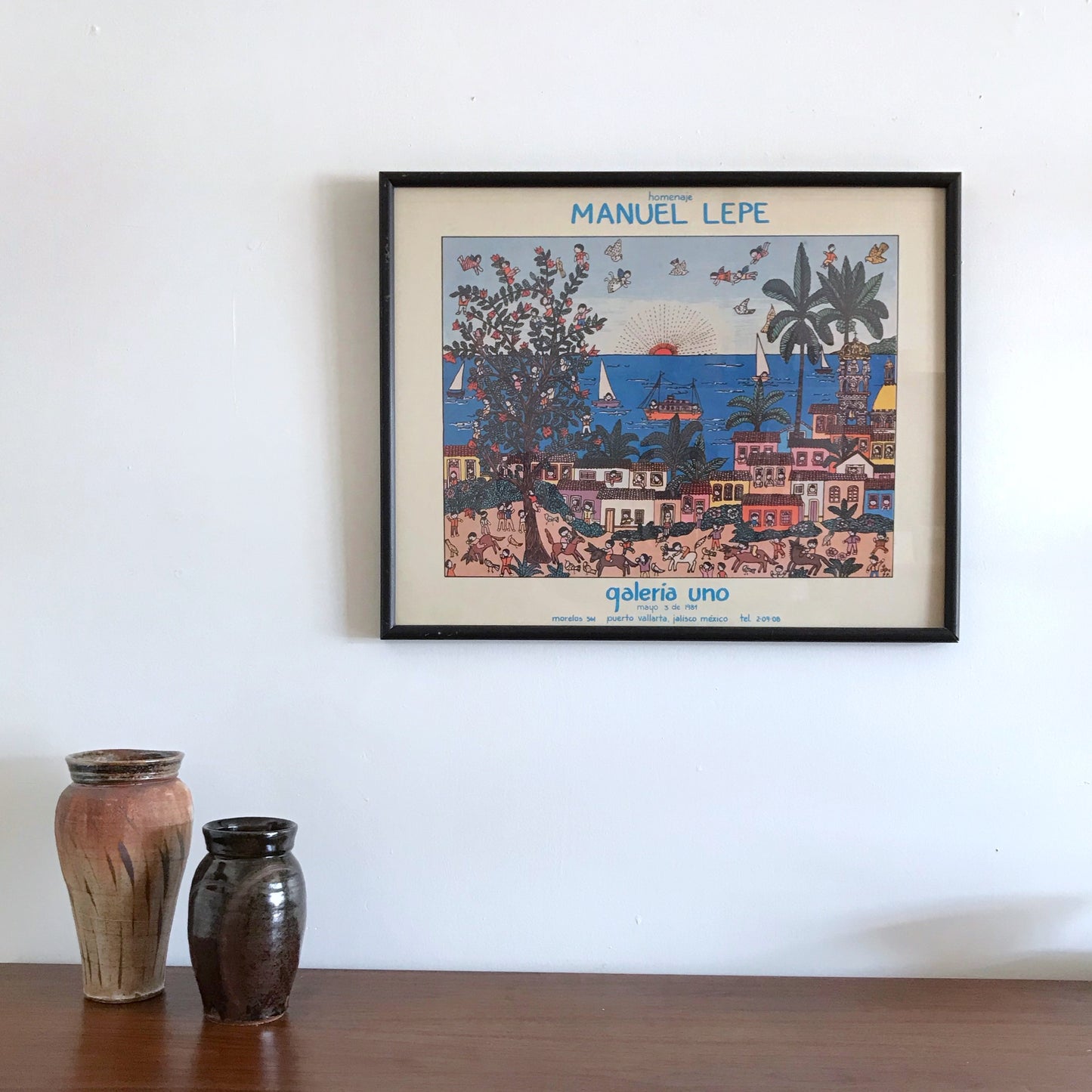Vintage Manuel Lepe Poster Print, 1984