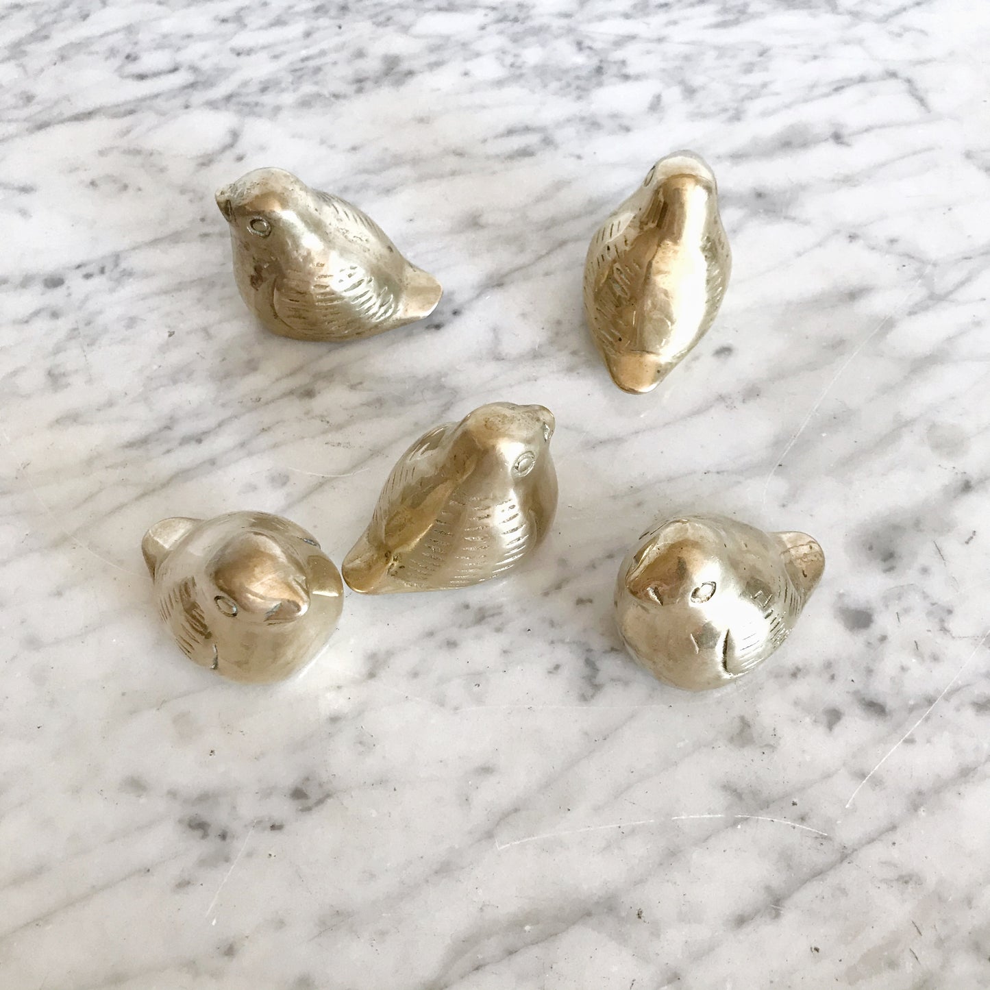 Vintage Scandinavian Style Brass Bird