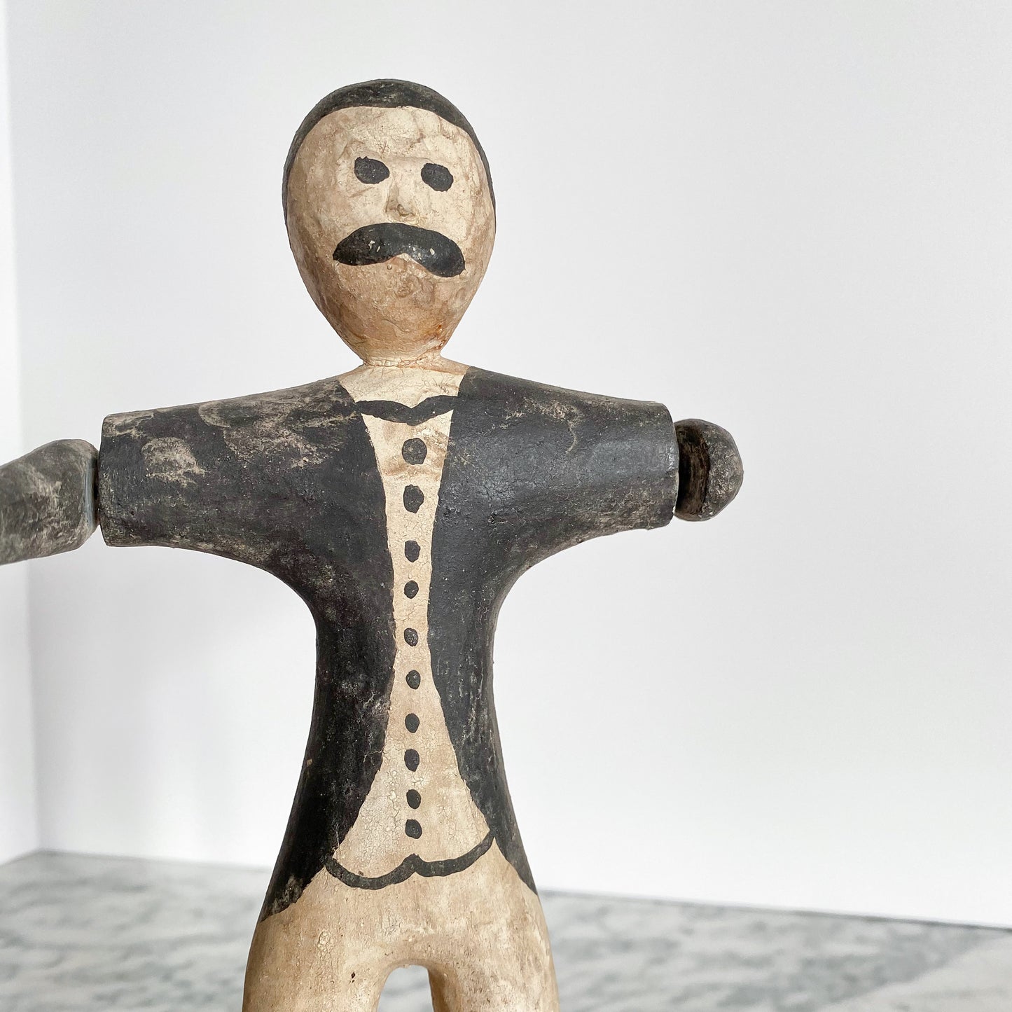 Vintage Folk Art Carved Wood Whirligig