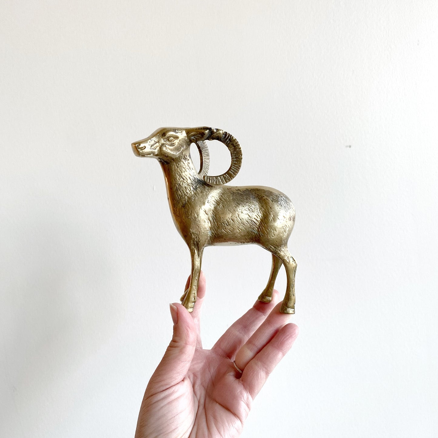 Vintage Brass Mountain Goat