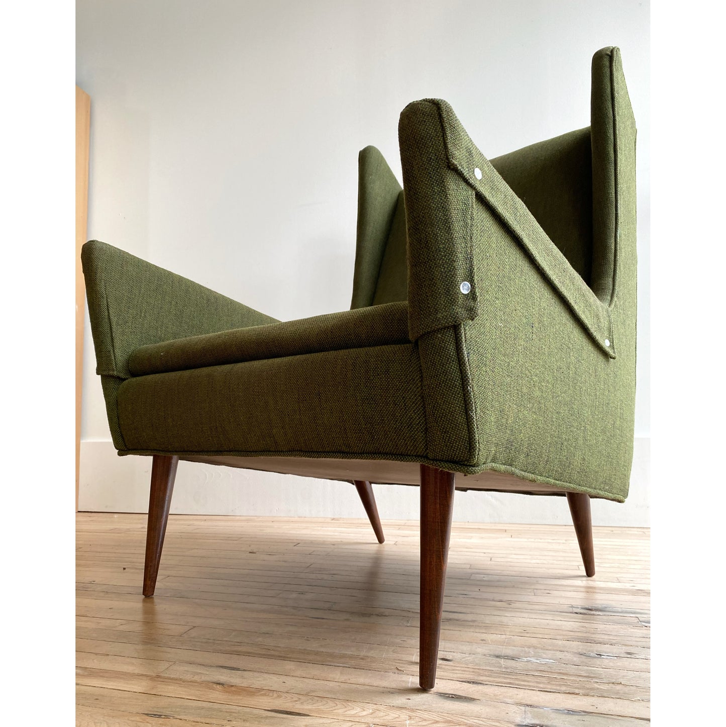Vintage MCM Selig Wingback Arm Chair