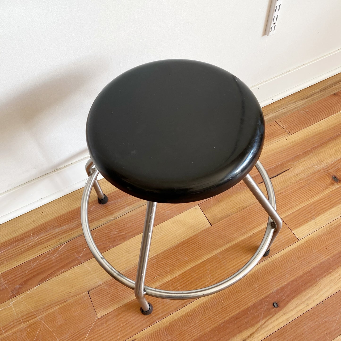 Vintage Industrial Stool, Adjustable Height