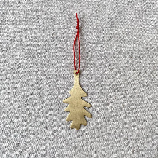 20% OFF: Brass Leaf Ornament