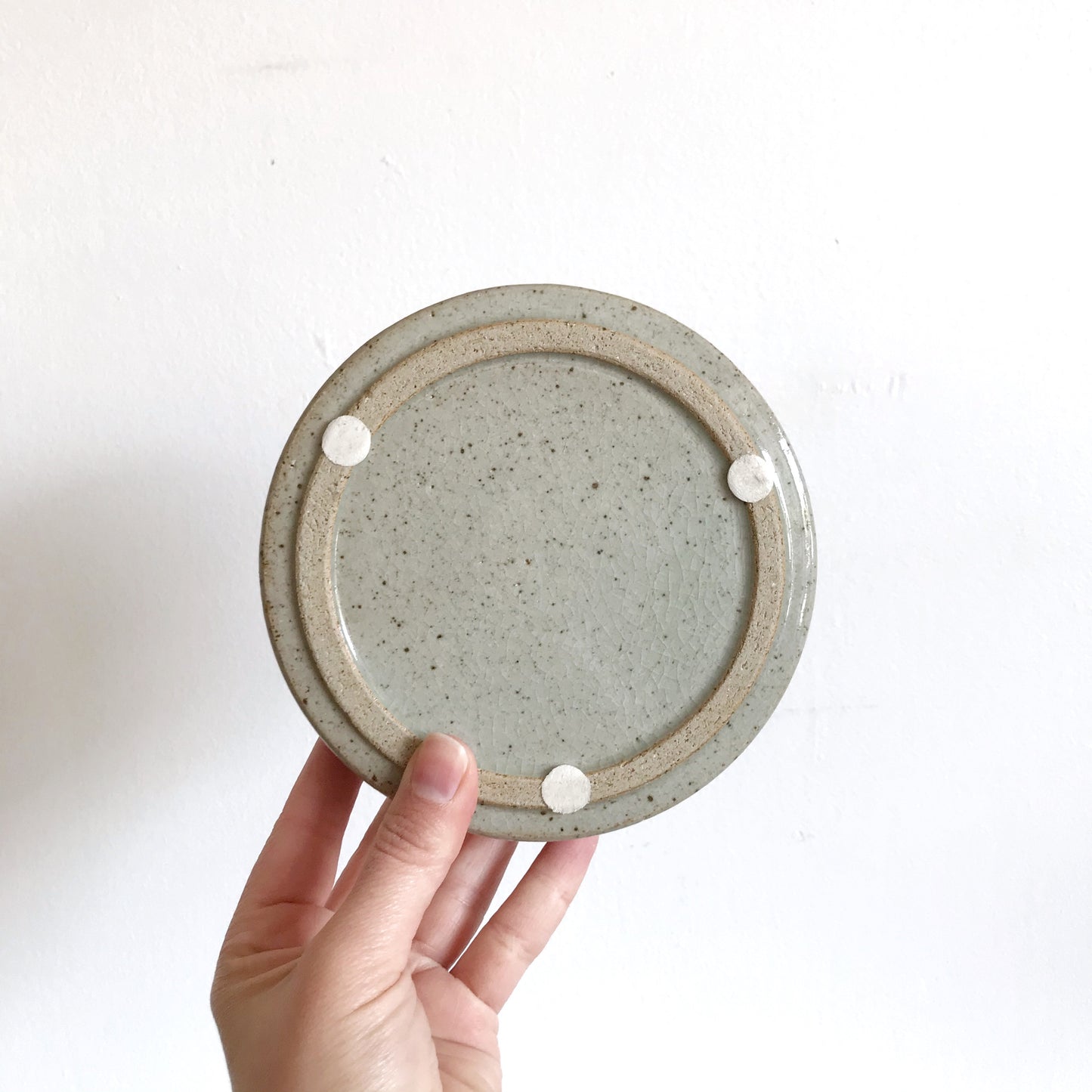 Large Vintage Stoneware Ashtray