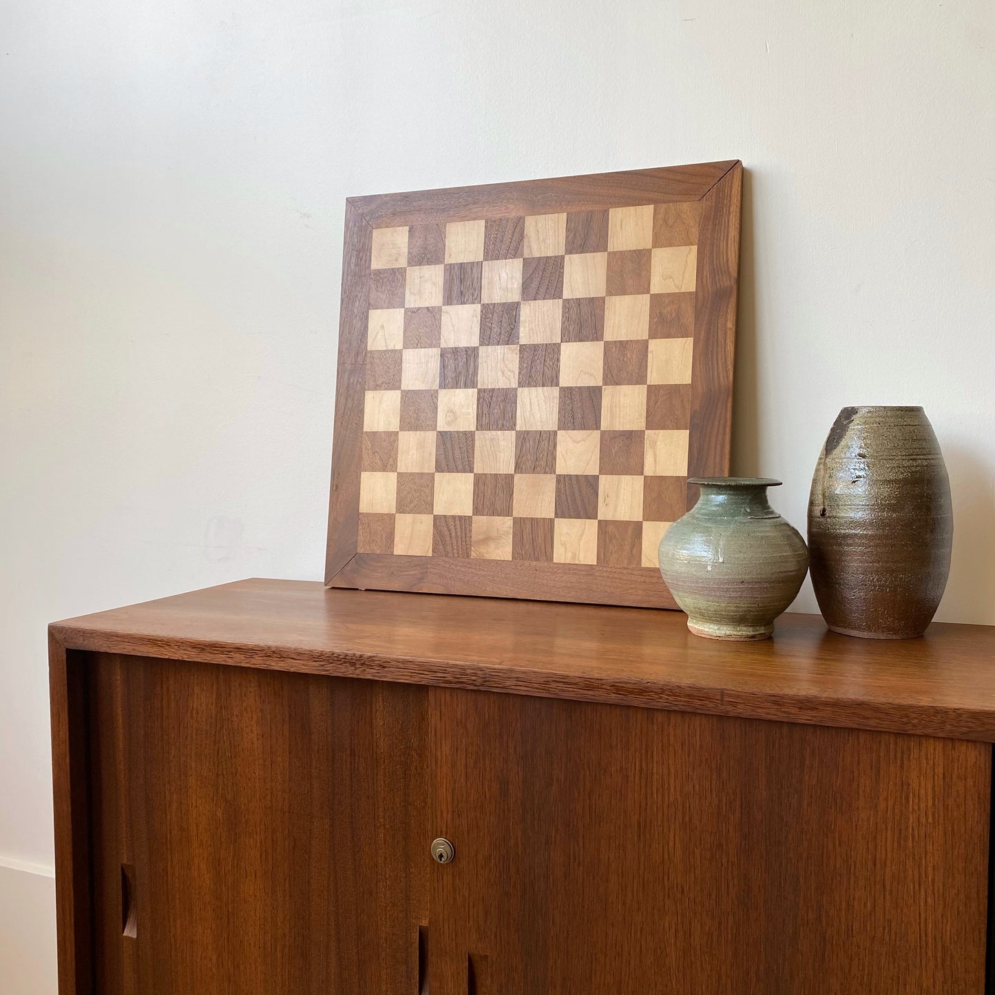 Vintage Wooden Chess Board (19.5” x 19.5”)