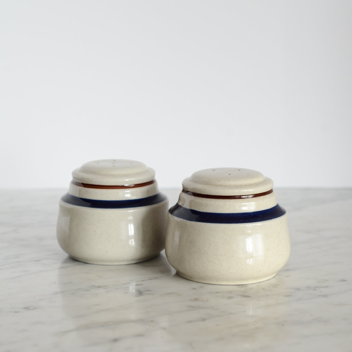 Vintage Stoneware S&P Shaker Set, Japan
