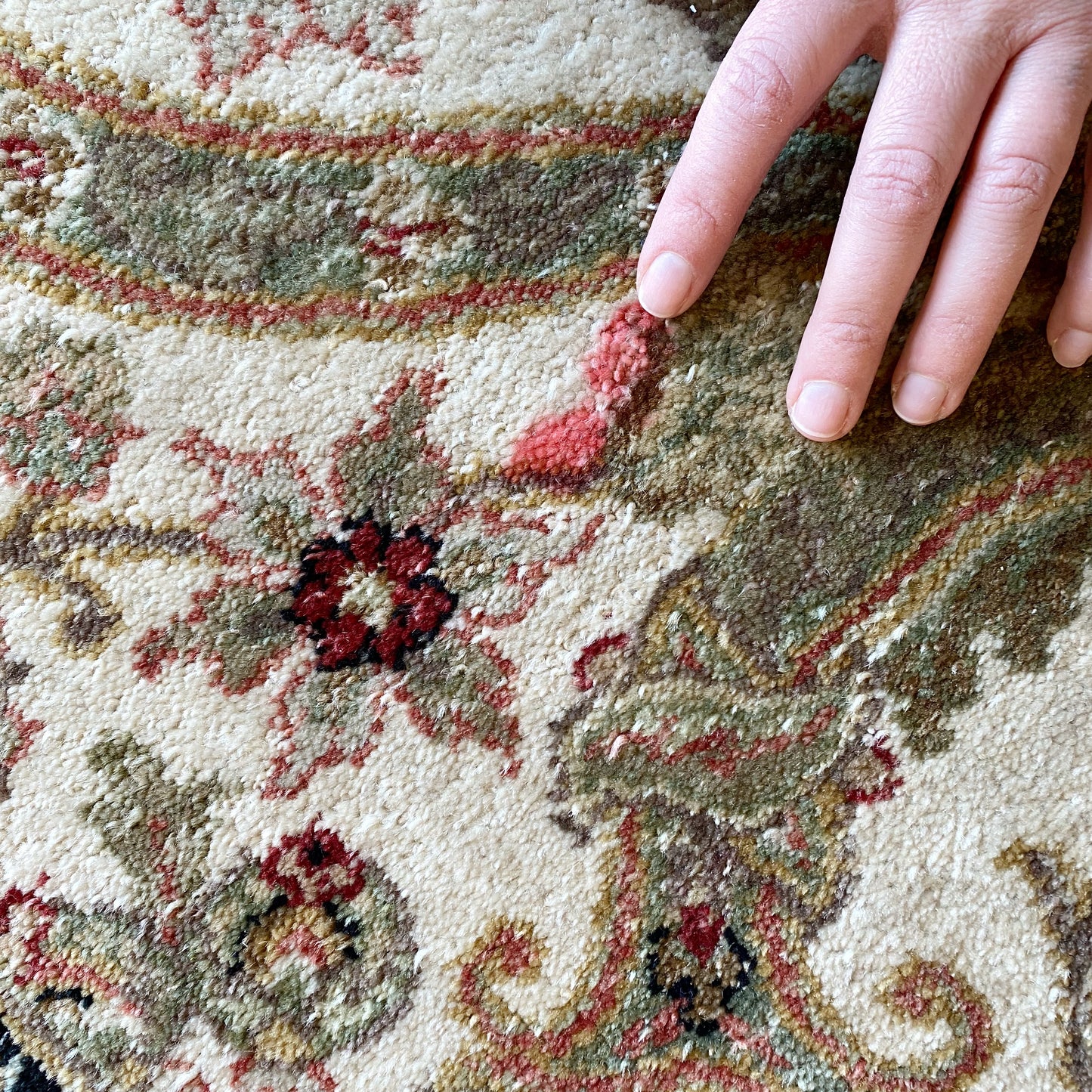 "SAGE" Vintage Hand-Knotted Runner (2'6" x 22')