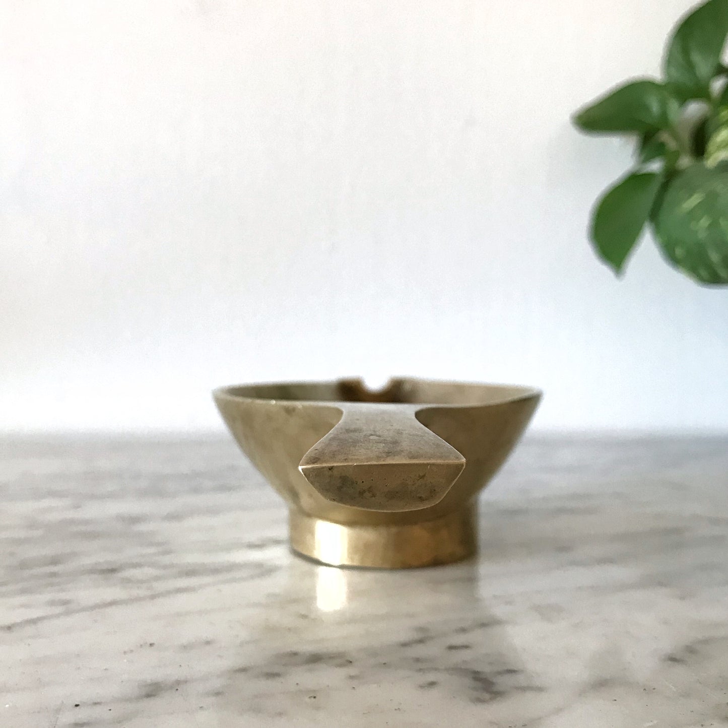 Large Vintage Brass Ashtray