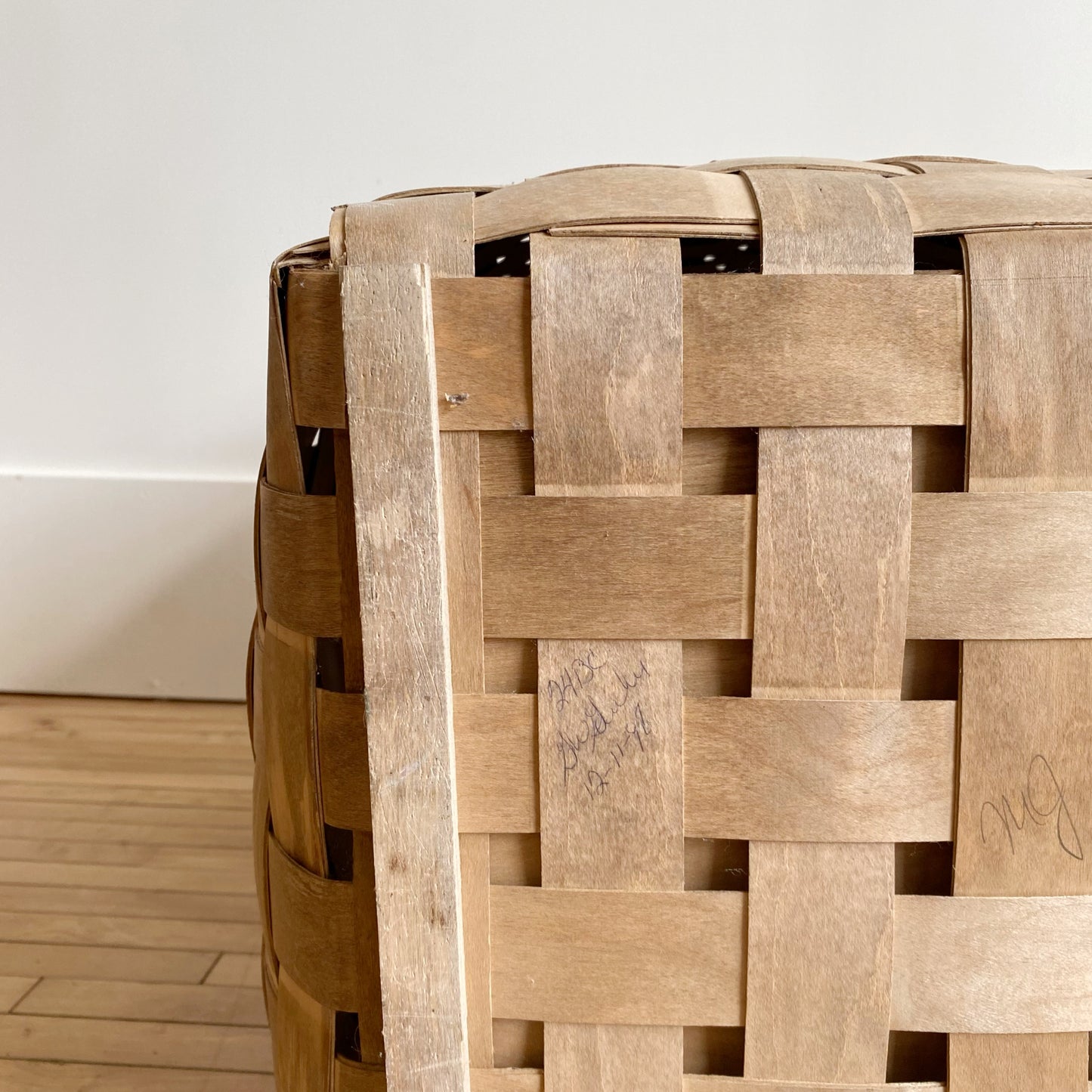 XXL Handcrafted Basket / Hamper with Lid