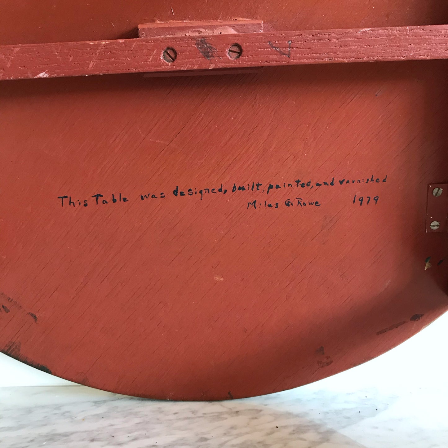 Vintage Hand-painted Folding Table
