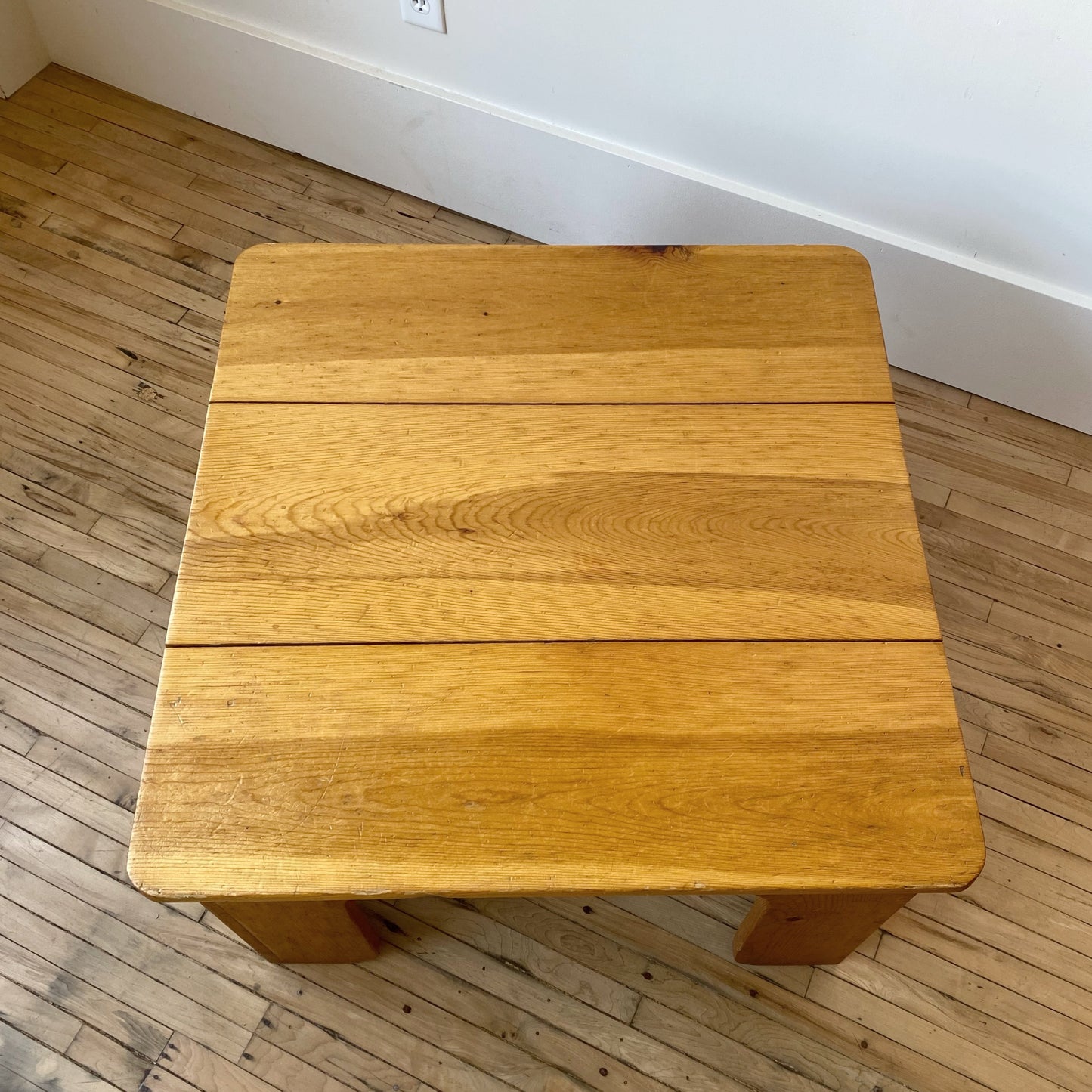 Vintage Handcrafted Folksy Coffee Table