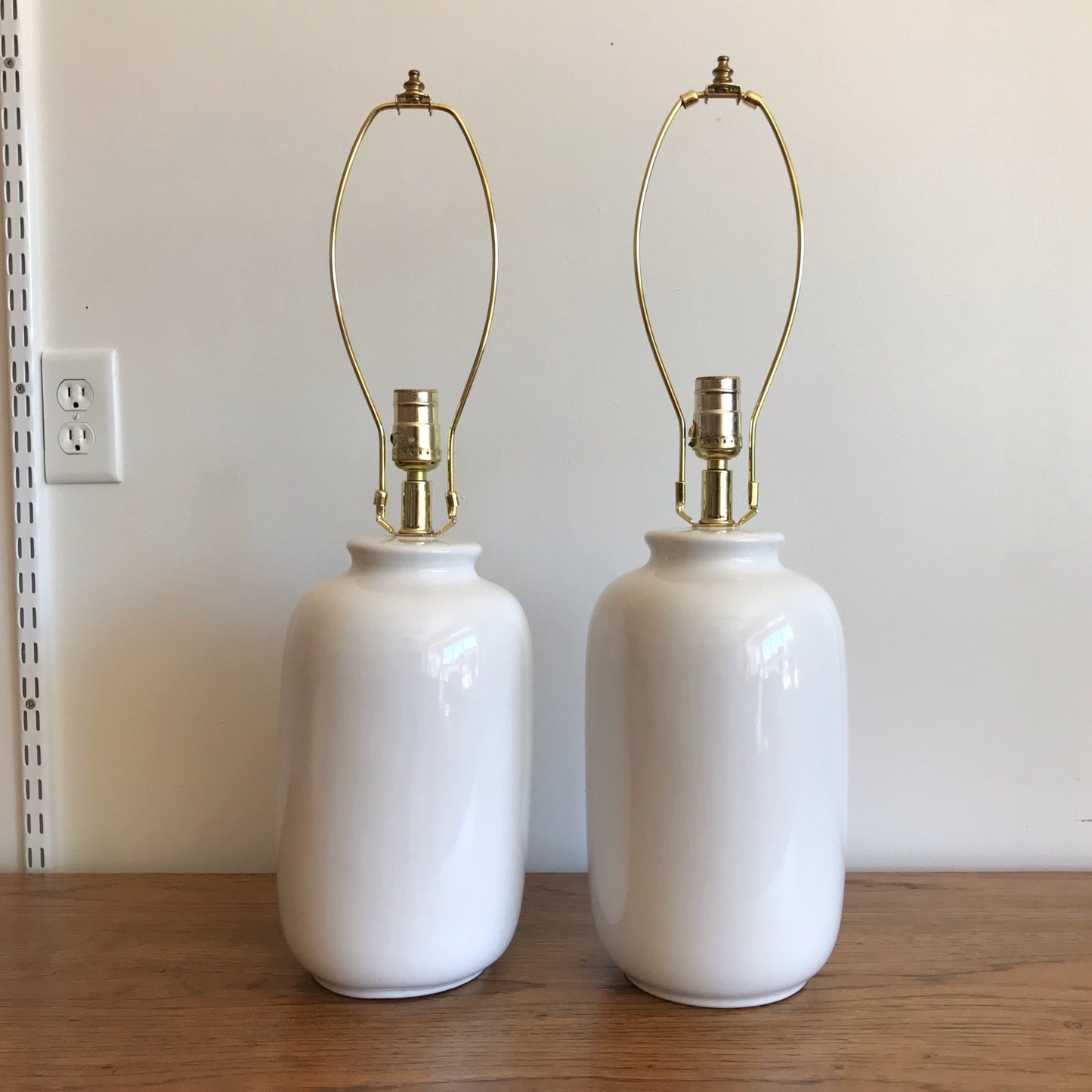 Pair of Vintage Ceramic Lamps, circa 1990