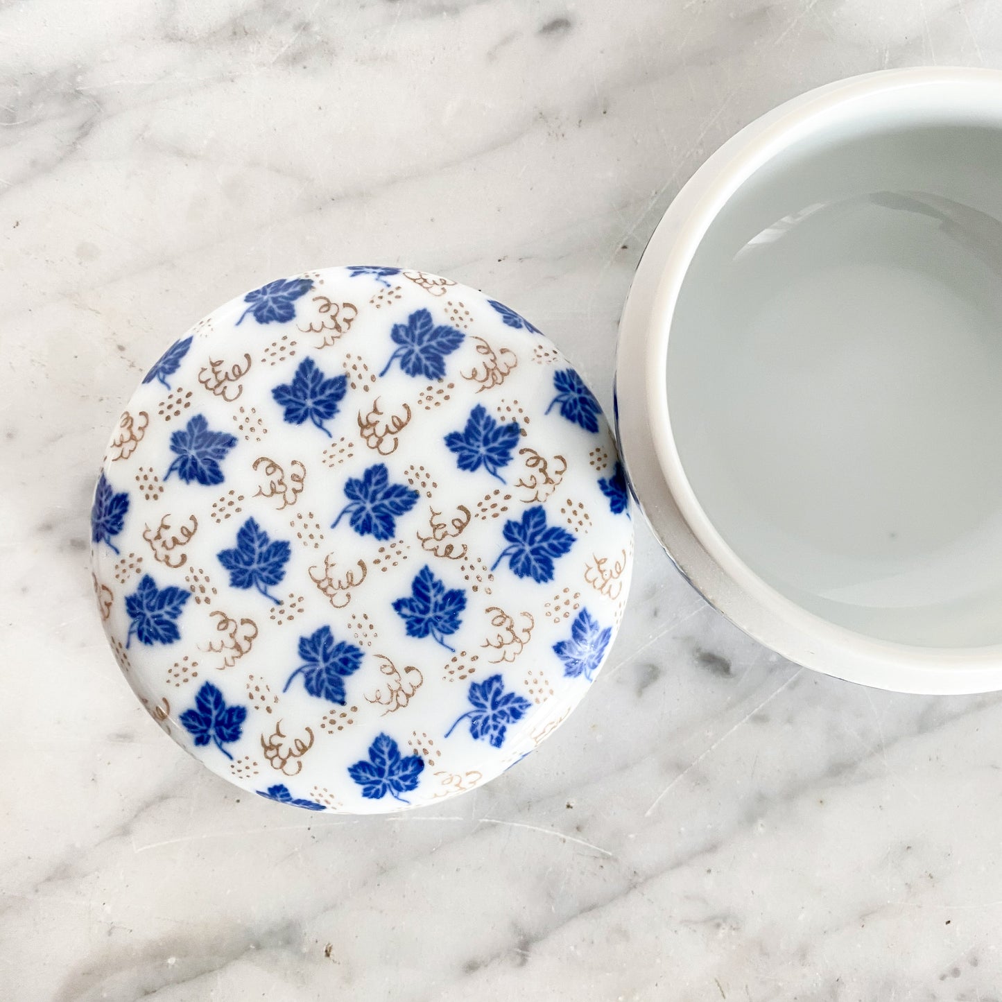 Vintage Porcelain Container, Japan