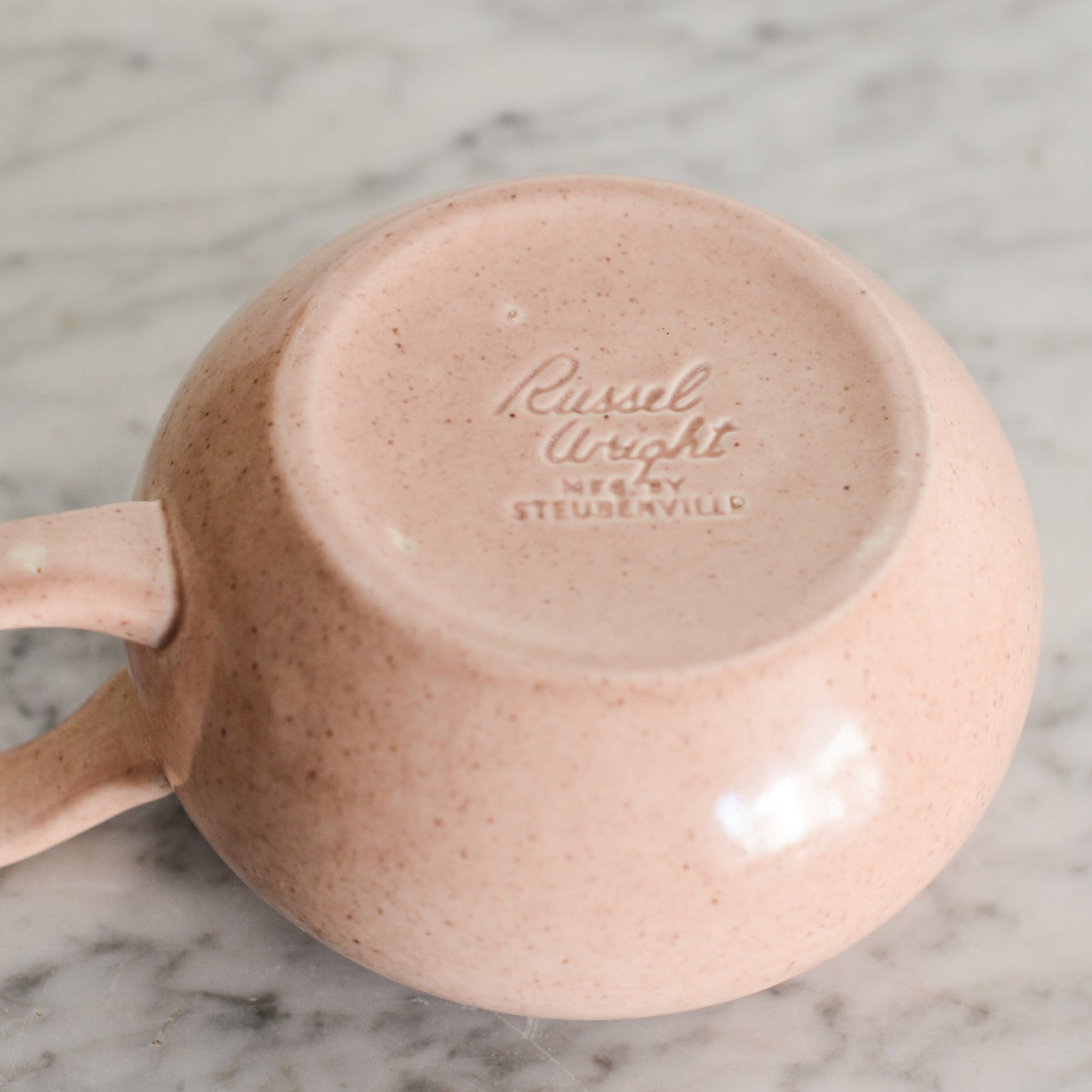 Vintage Pink Sugar Bowl by Russel Wright
