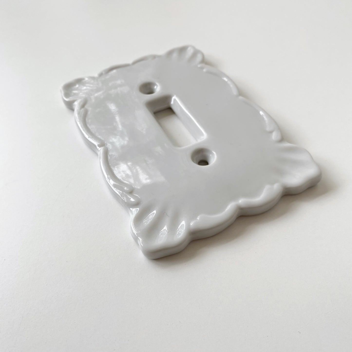Vintage Porcelain Switch-plate
