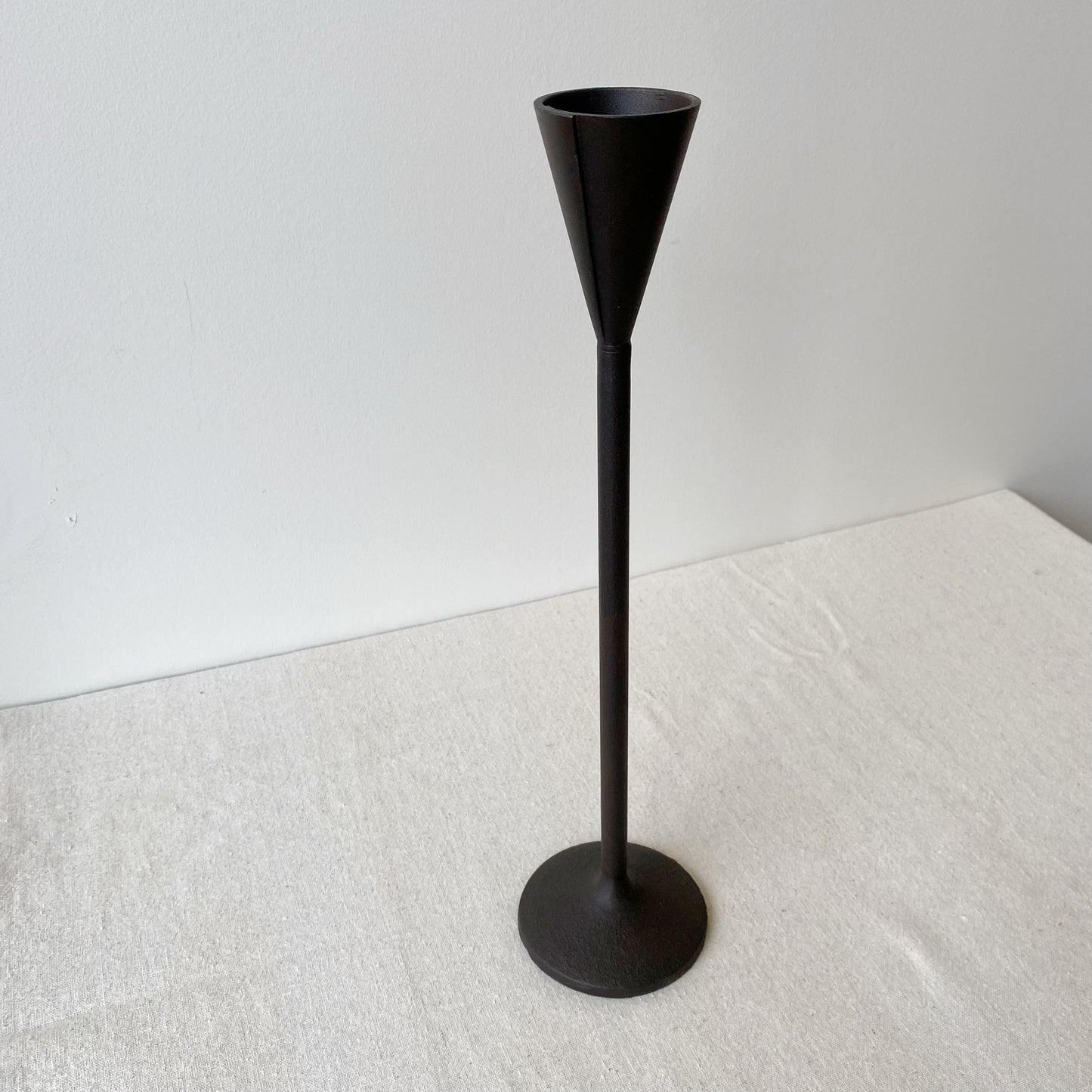 Found Iron Candle Holder, 15”