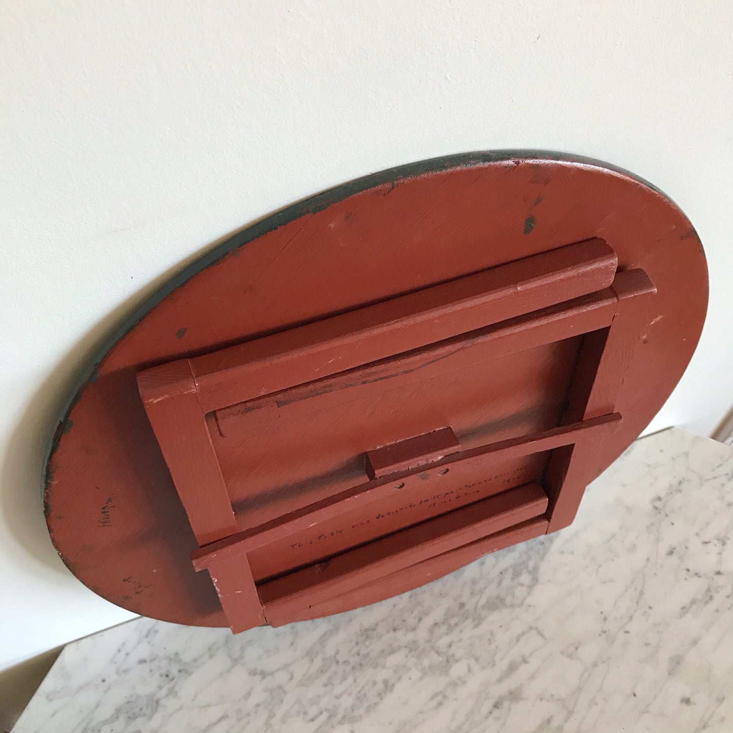 Vintage Hand-painted Folding Table