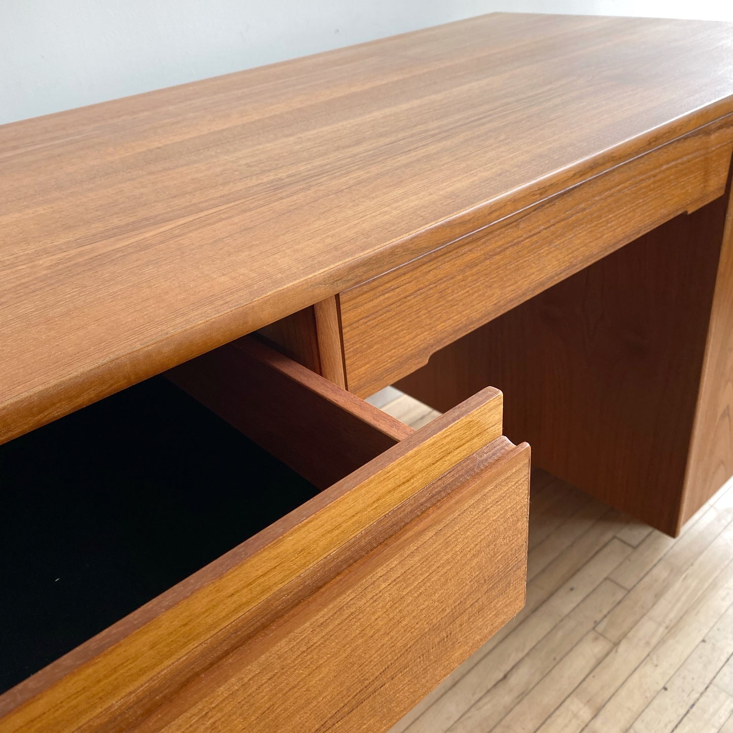 Simple Vintage MCM Teak Desk