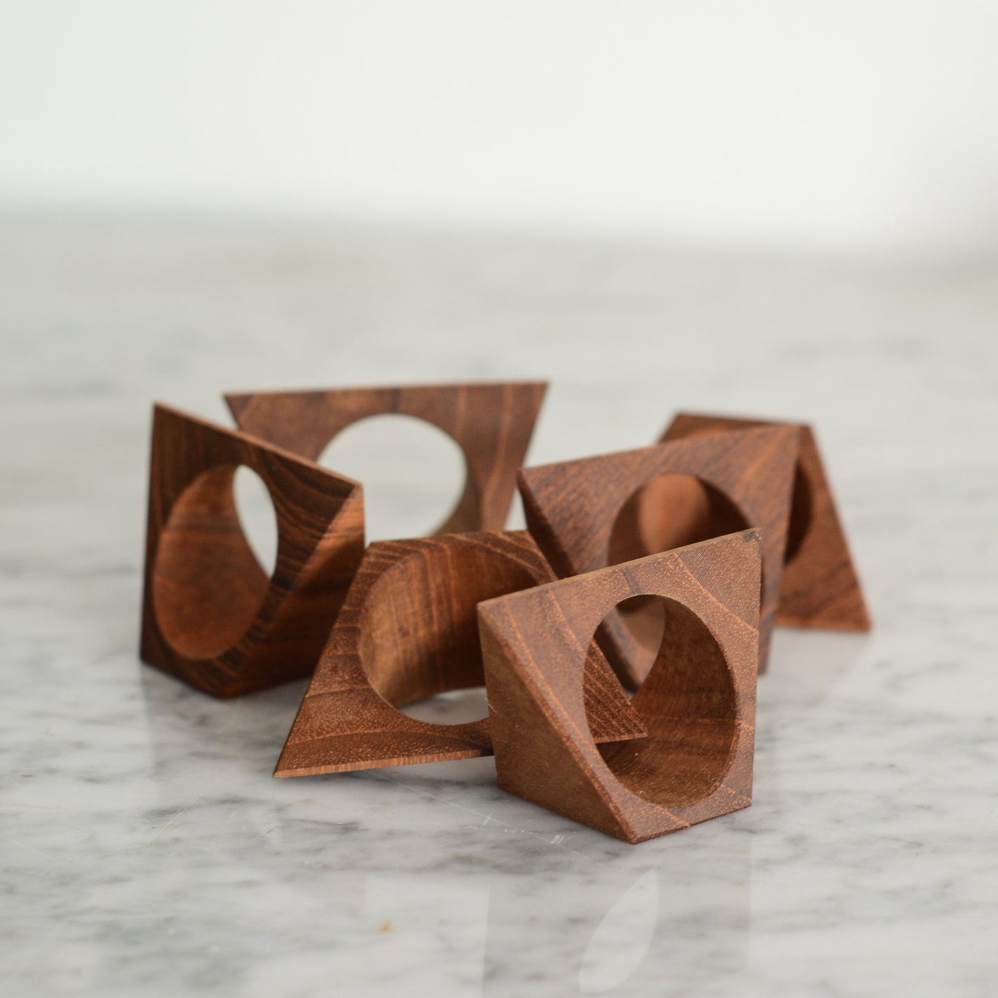 Set of Vintage Danish Modern Napkin Rings