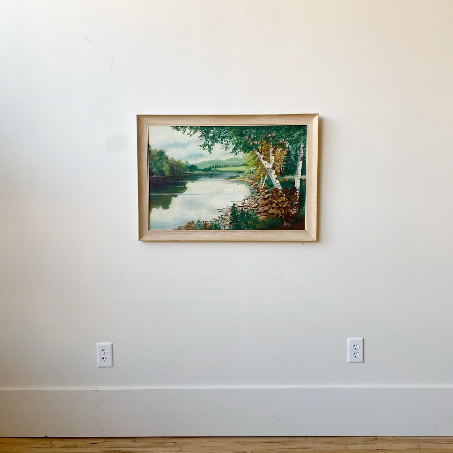 Vintage Original Lakeshore Painting