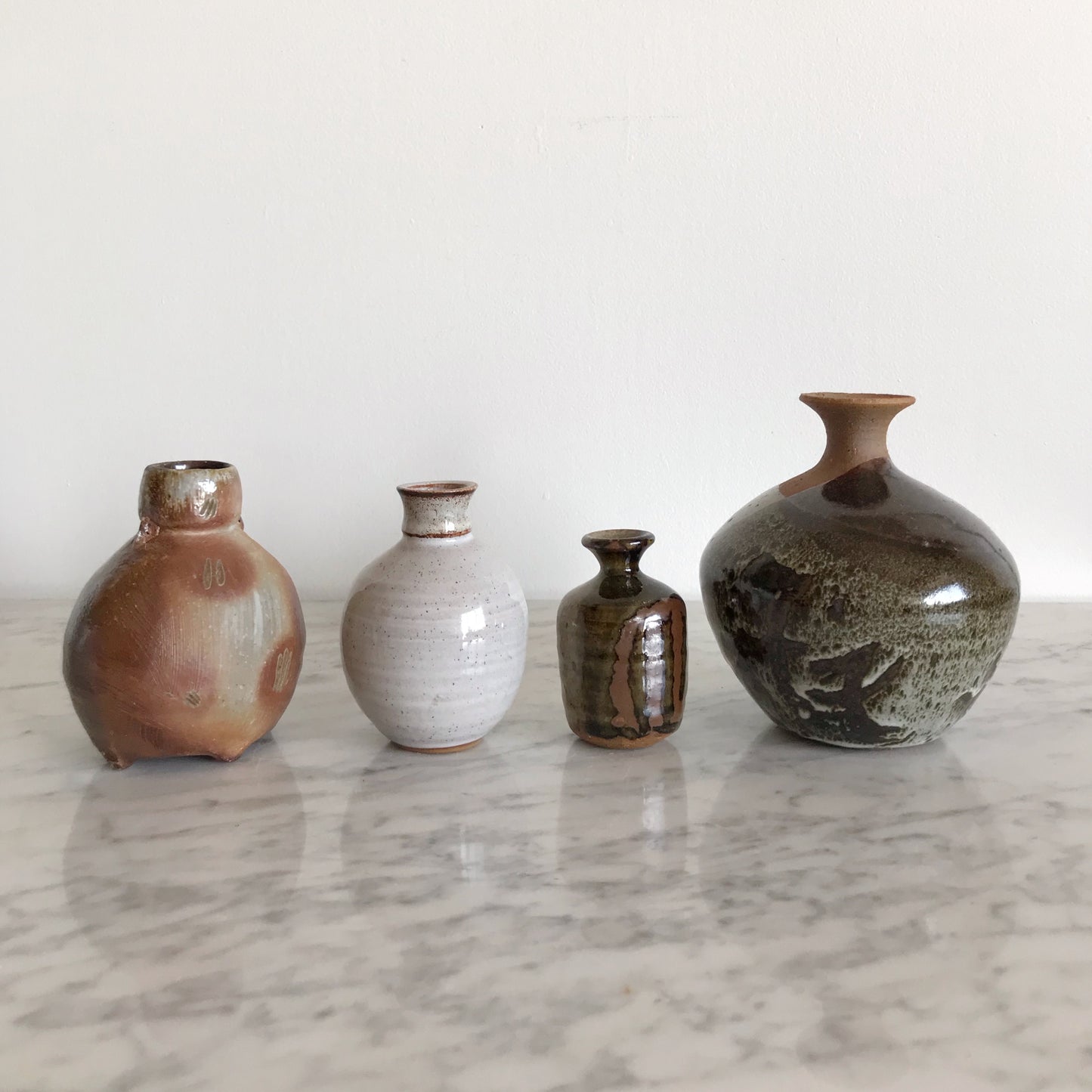Vintage Studio Pottery Vase, 4.25”
