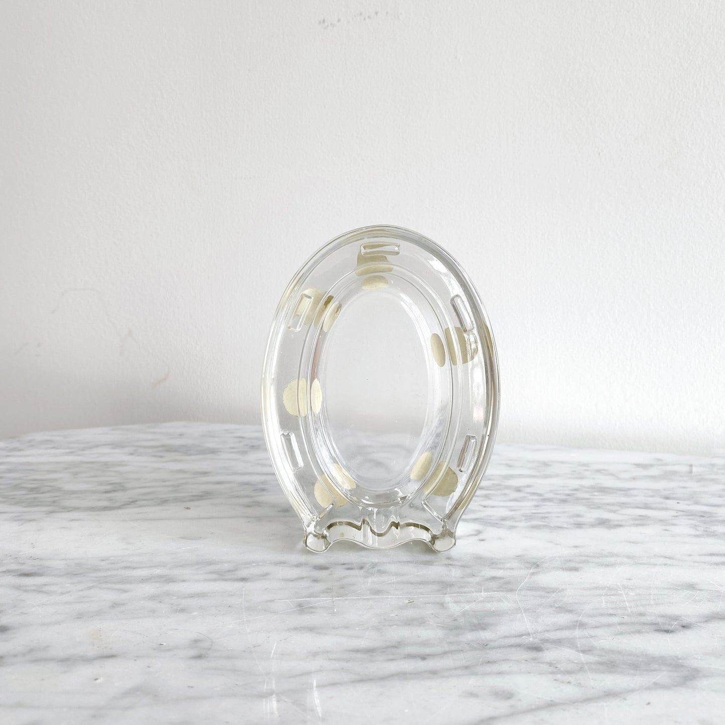 Vintage Horseshoe Glass Ashtray / Dish