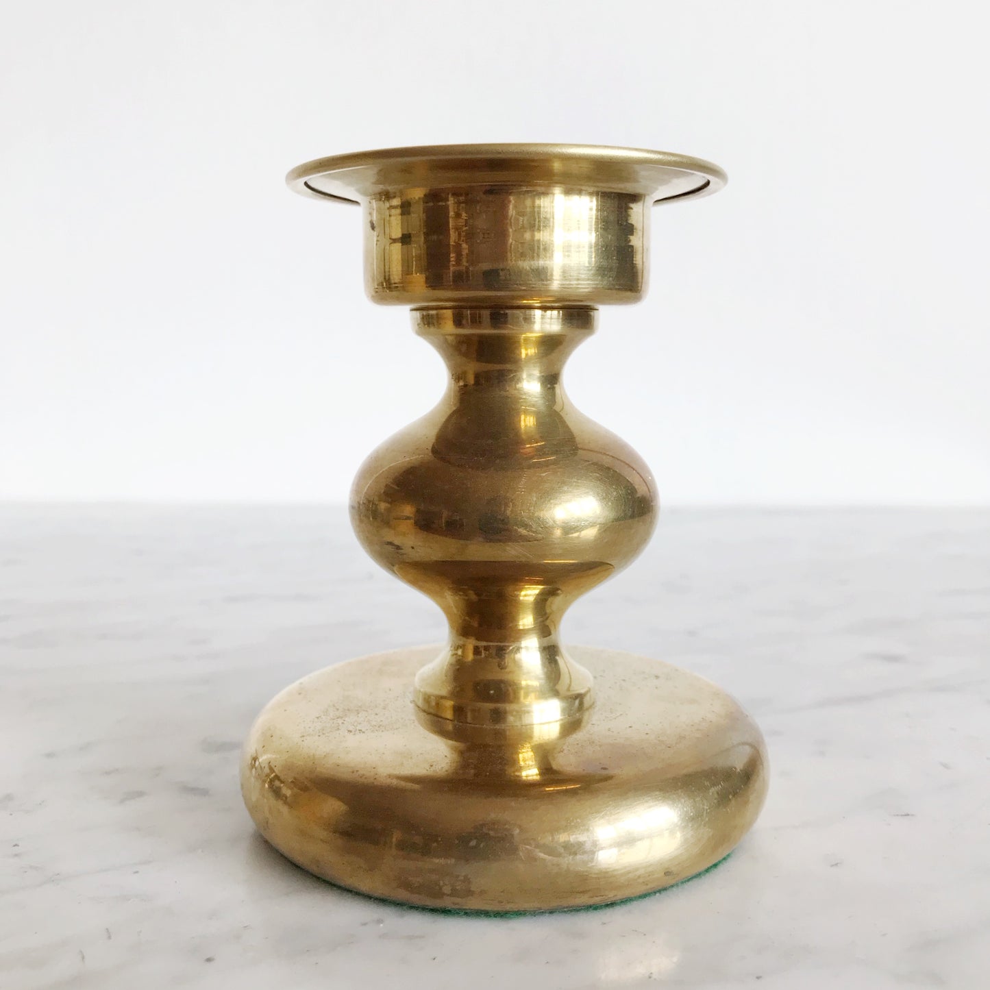 Vintage Norwegian Brass Candle Holder