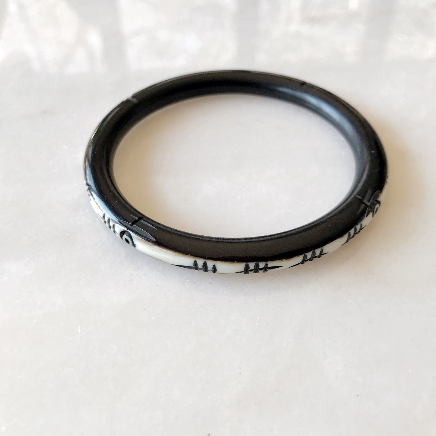 Vintage Faux-Horn Bangle