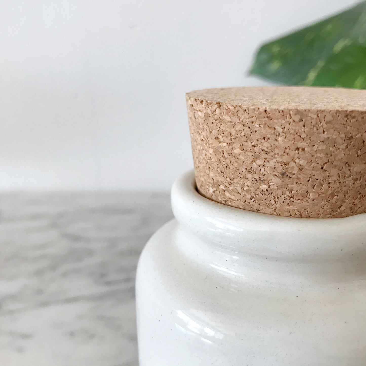 Small Crock w Cork Lid