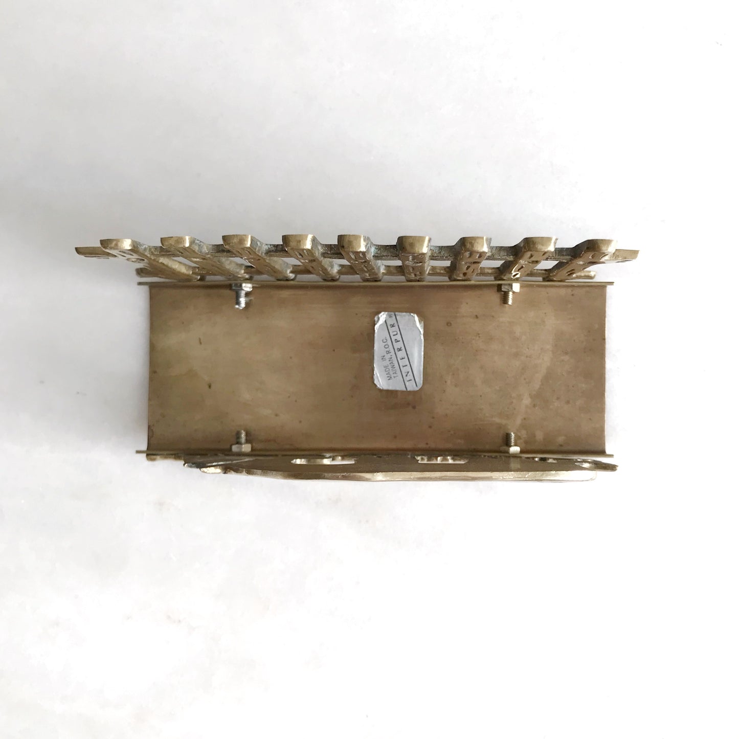 Vintage Brass Horse Letter Holder