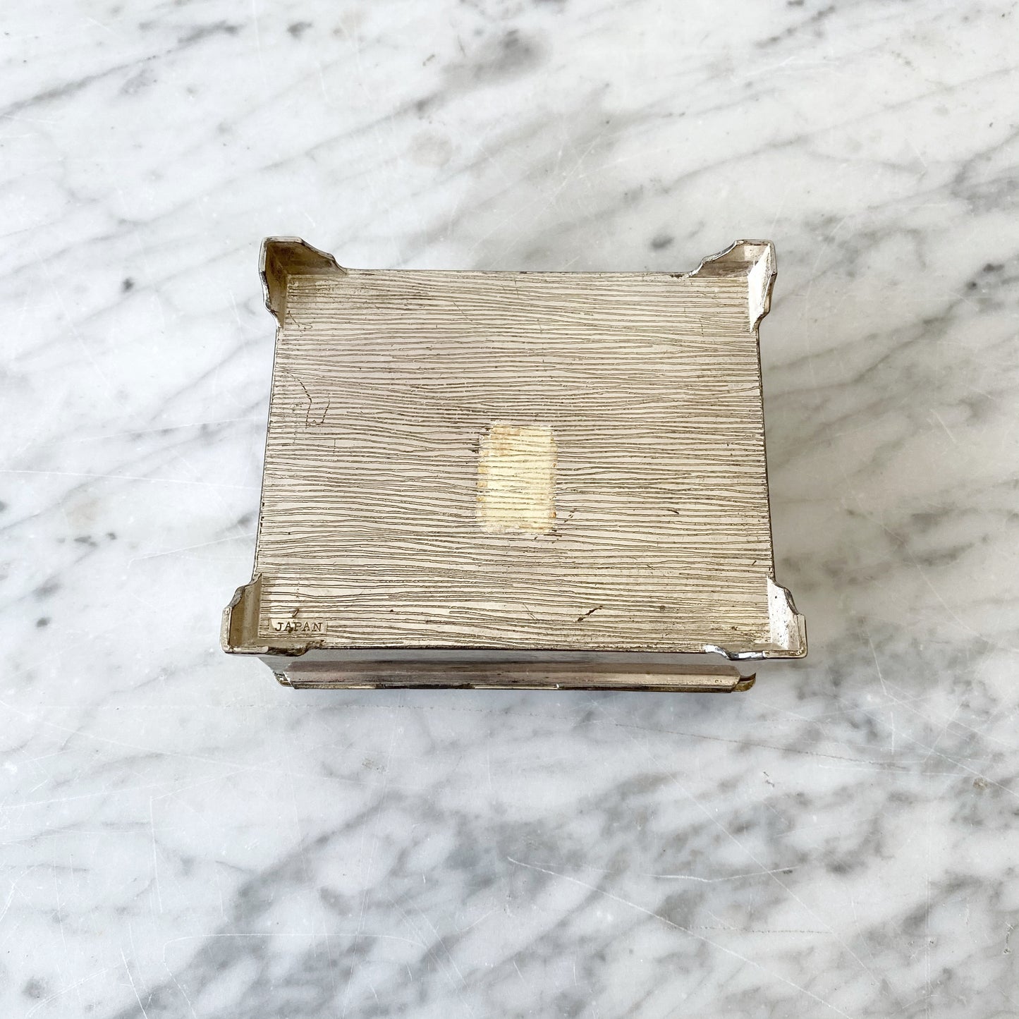 Vintage Silver Jewelry / Trinket Box, Japan